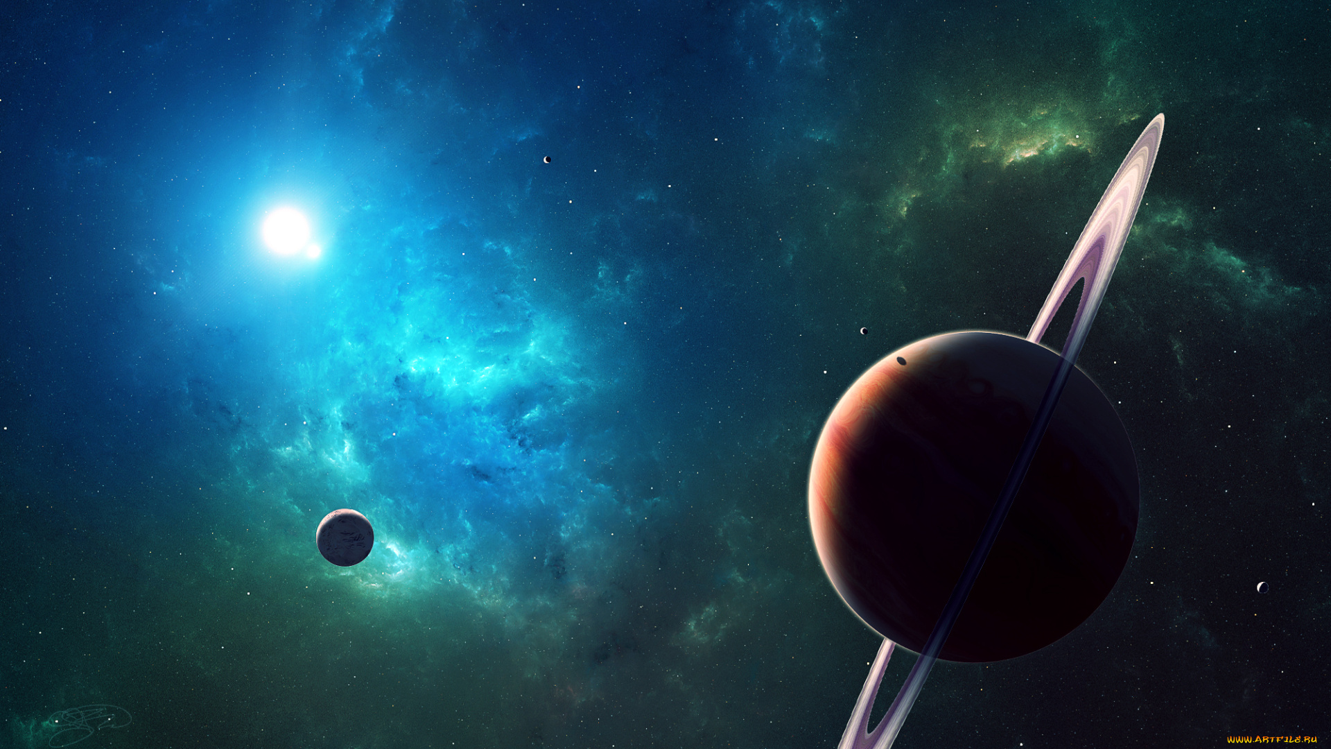 космос, арт, space, planets, star, планеты