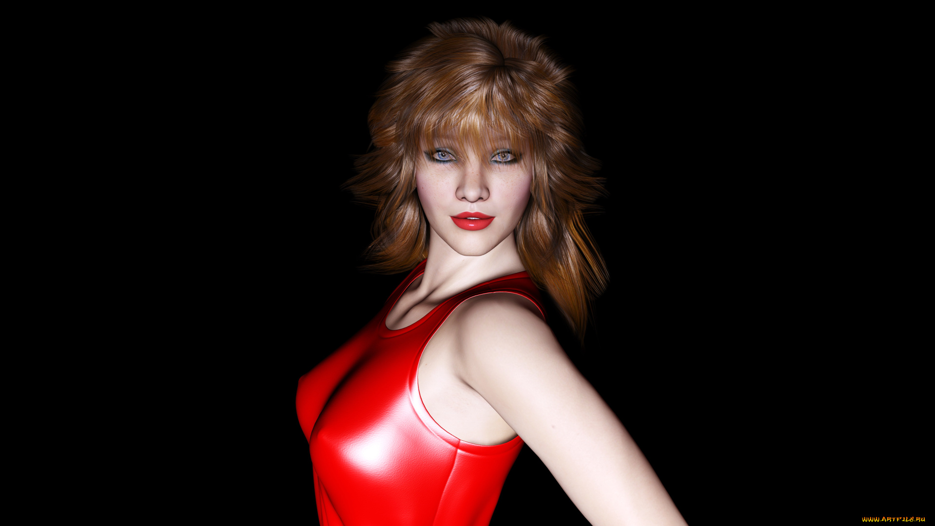 maria, syl, 3д, графика, people, , люди, девушка, взгляд, фон