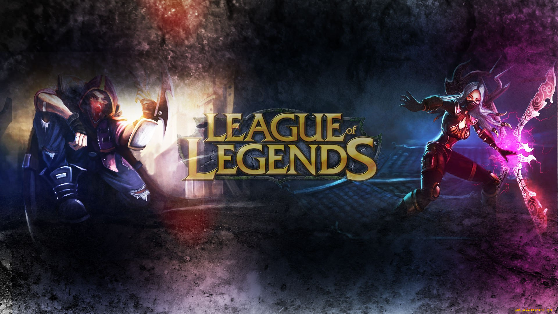 видео, игры, league, of, legends, воин, девушка