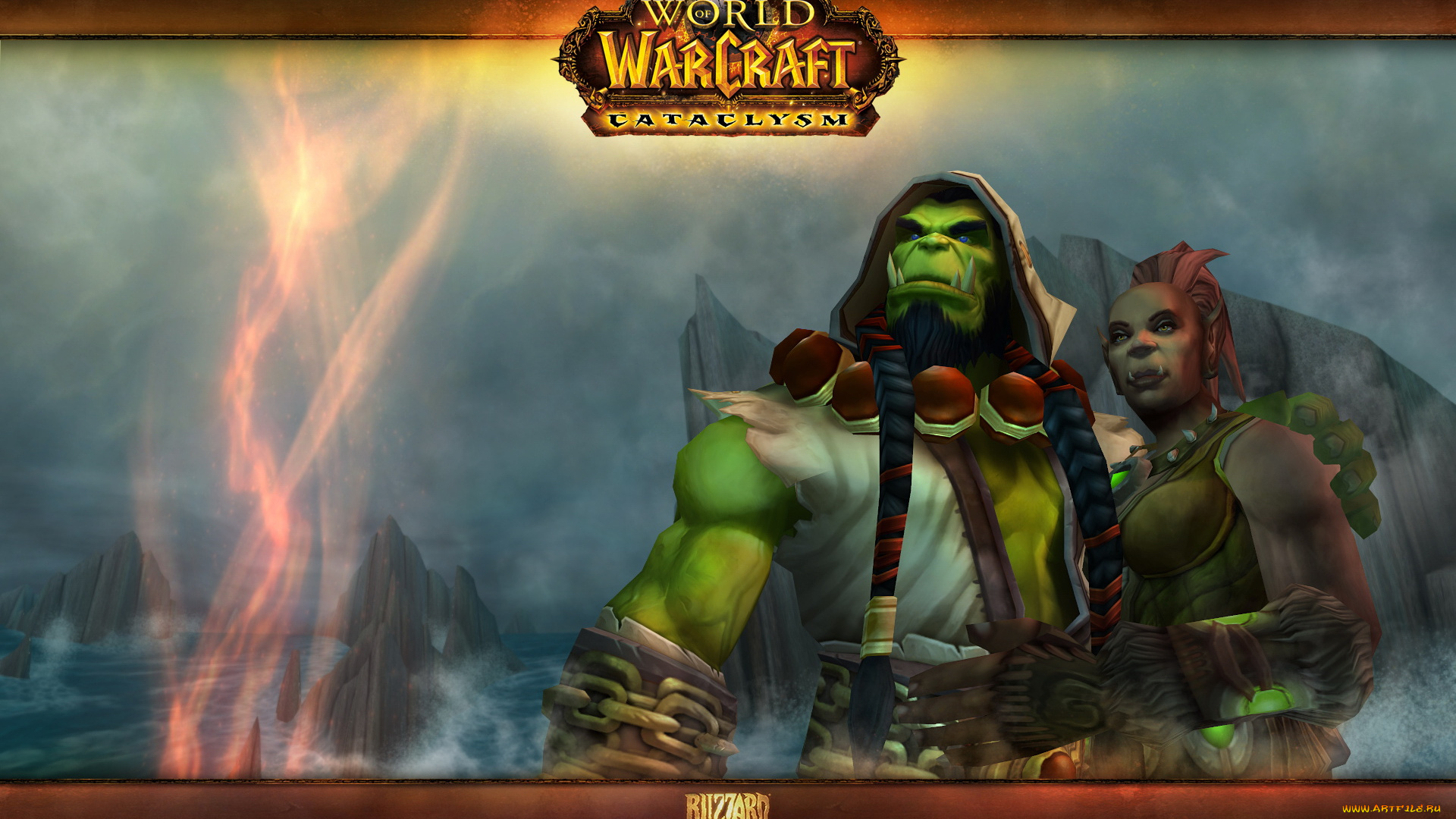 world, of, warcraft, , cataclysm, видео, игры, горы, существа