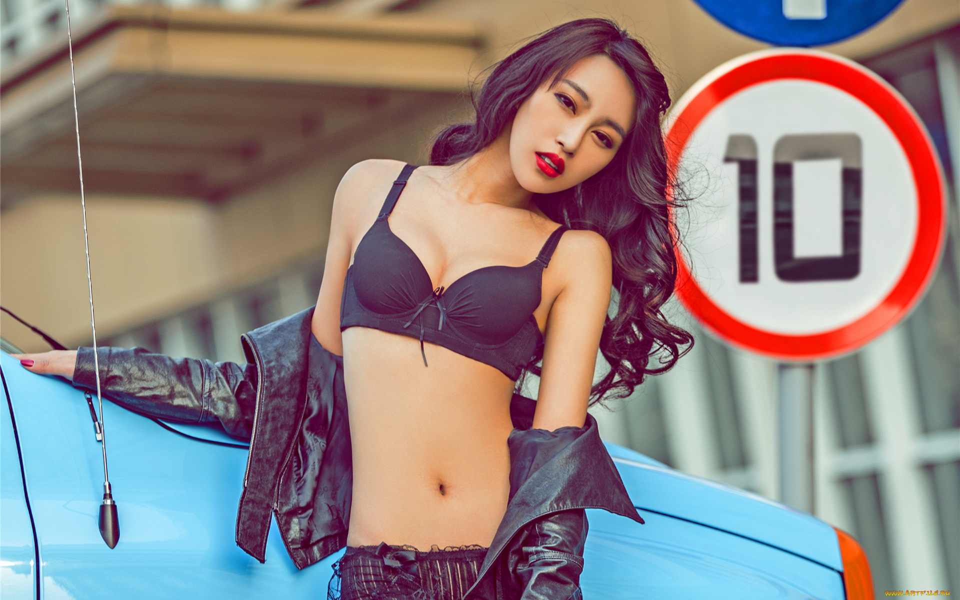 автомобили, авто, с, девушками, девушка, автомобиль, азиатка