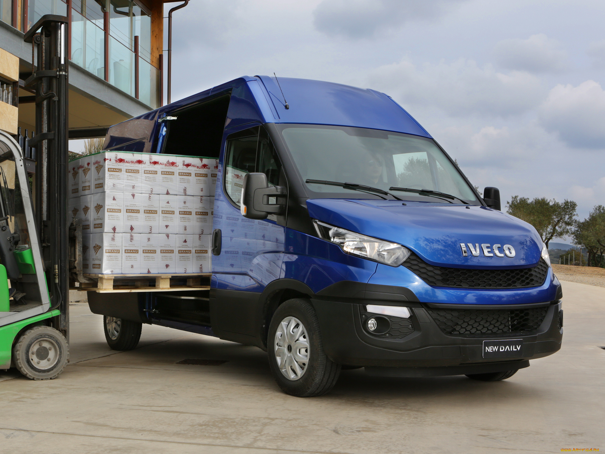 автомобили, iveco, синий, 2014, van, daily