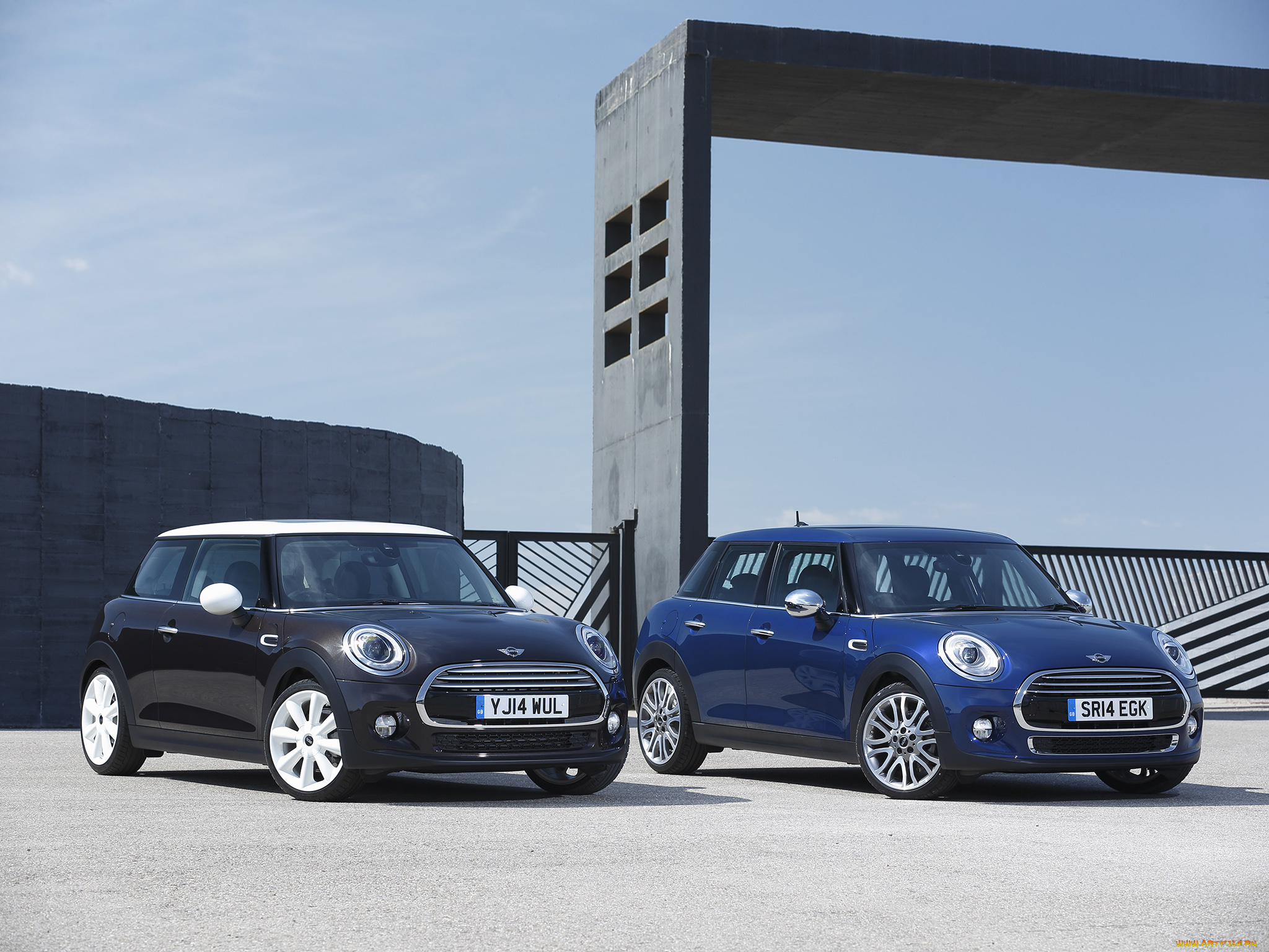 автомобили, mini, cooper, d, голубой, 2014г, f56