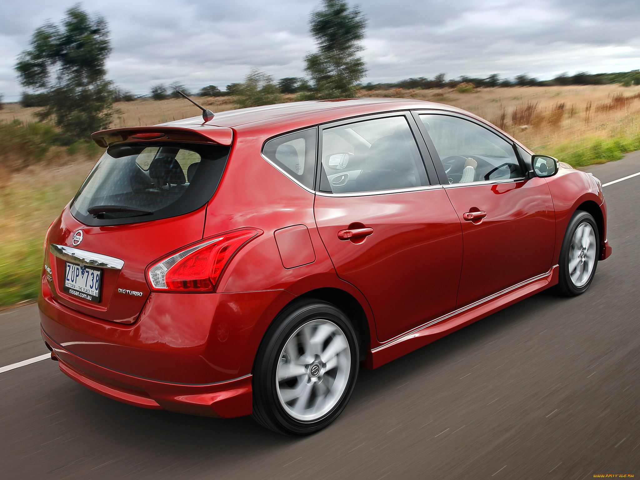 автомобили, nissan, datsun, красный, 2013г, nb17, pulsar