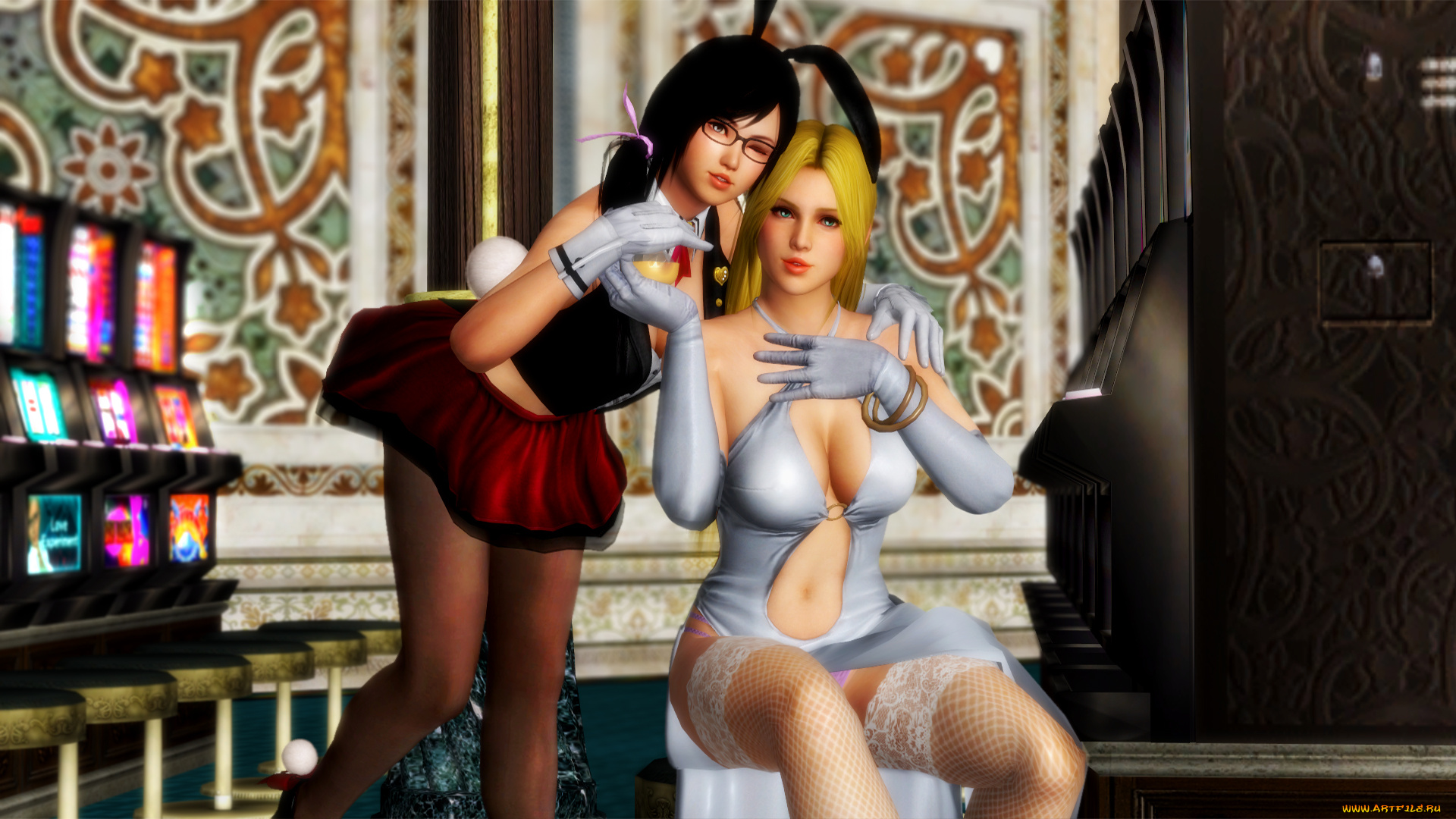 3д, графика, аниме, , anime, девушка, взгляд, фон