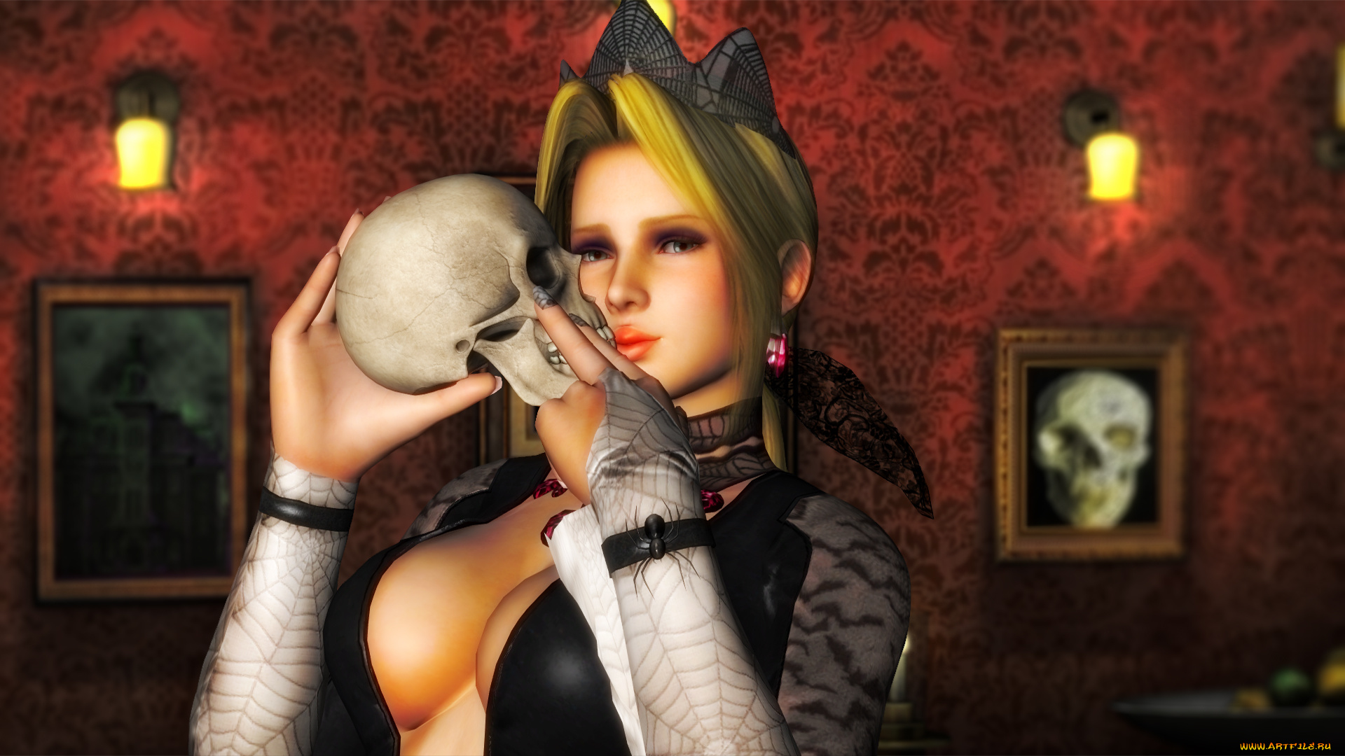 3д, графика, фантазия, , fantasy, фон, взгляд, девушка