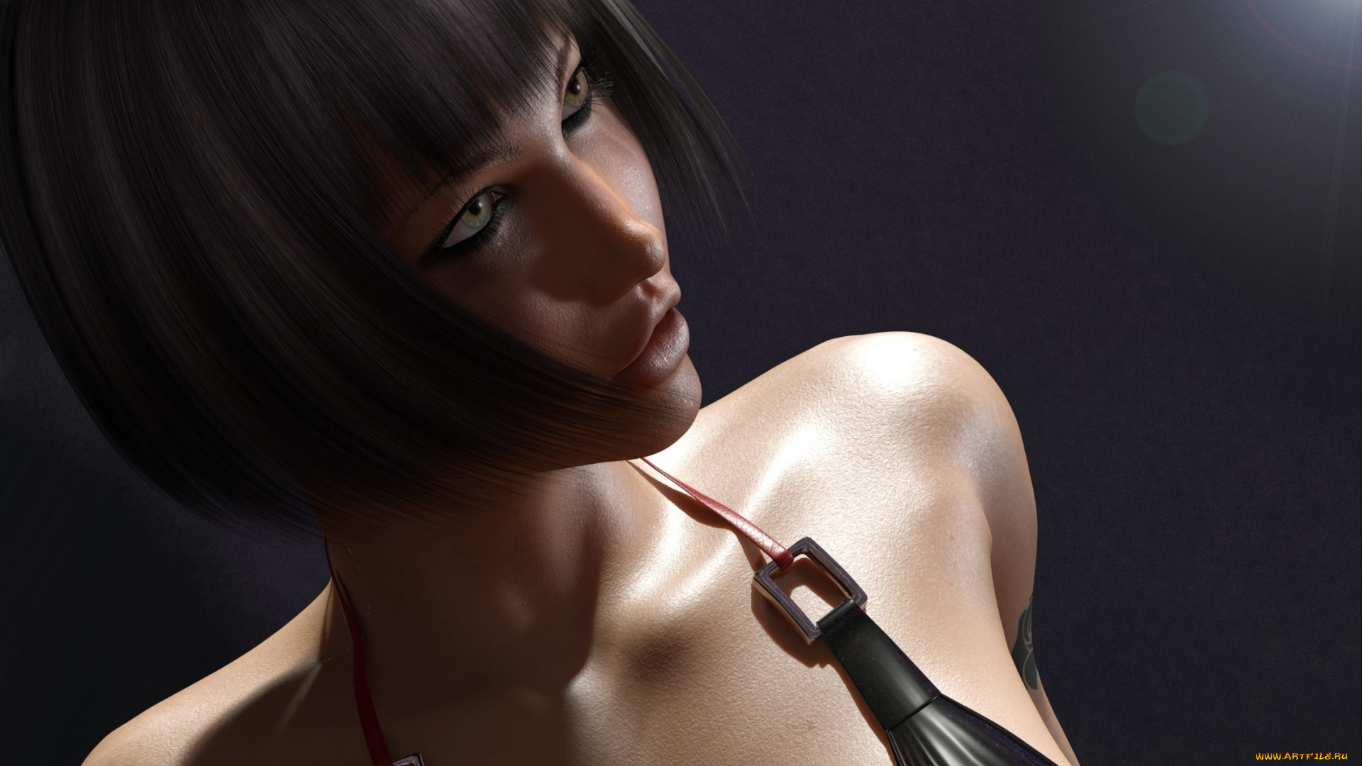 3д, графика, портрет, , portraits, взгляд, фон, девушка