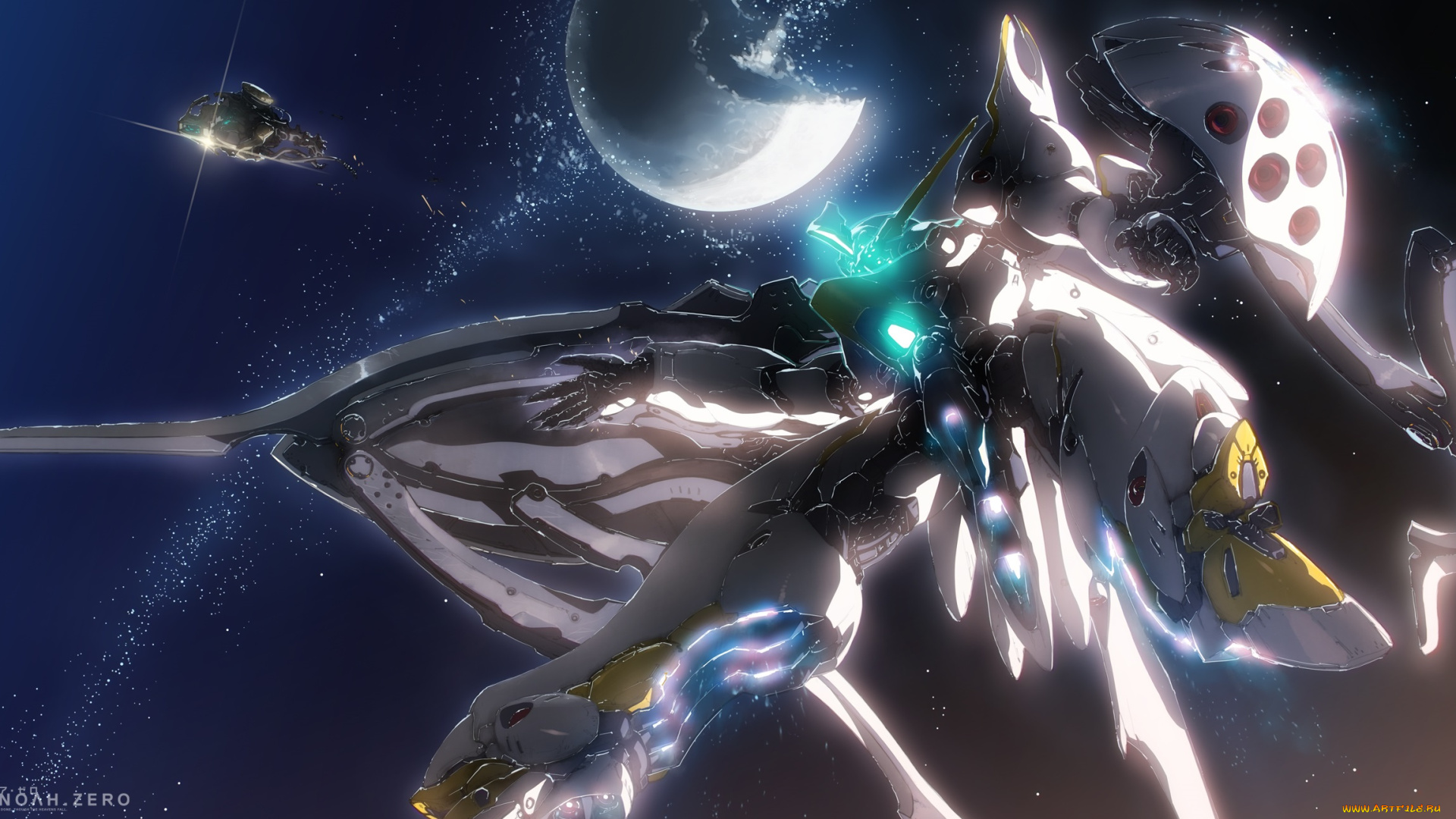 аниме, aldnoah, zero, i-iv, aldnoah, zero, катафракт, космос, робот, арт