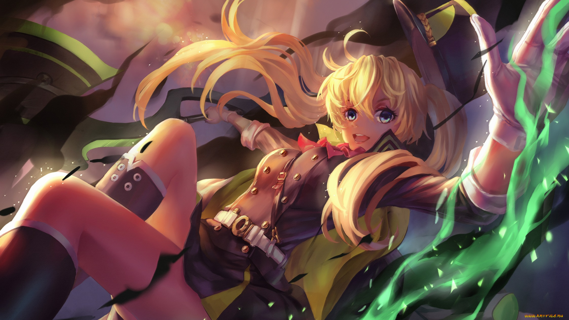 аниме, owari, no, seraph, блондинка, девушка, арт, codec007, owari, no, seraph, sanguu, mitsuba