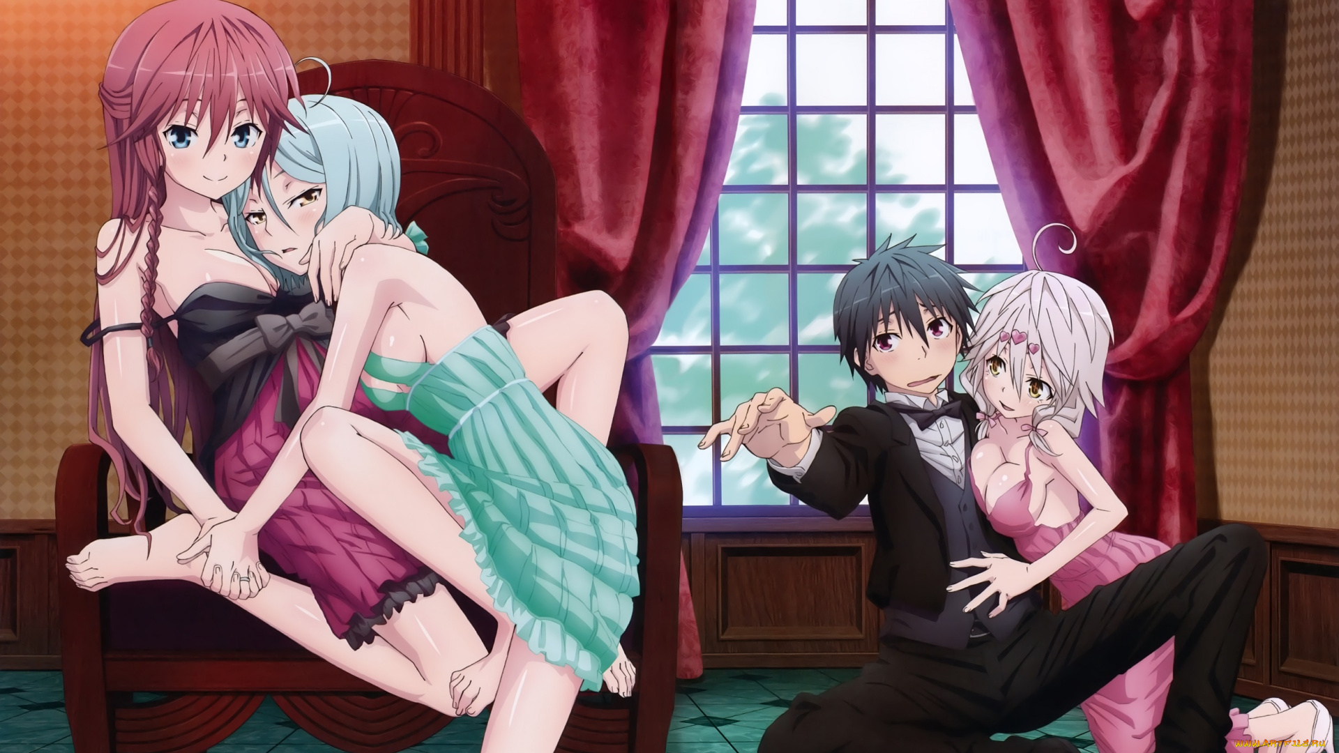 trinity, seven, аниме, unknown, , другое, девушки, парень, tagme, artist, kurata, yui, kasuga, arata, kannazuki, arin, asami, lilith, trinity, seven