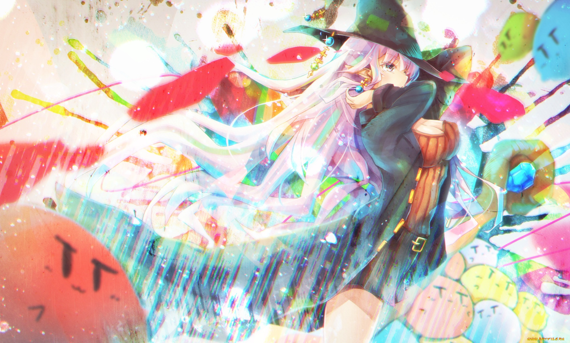 аниме, магия, , колдовство, , halloween, девушка, cyanomirahi