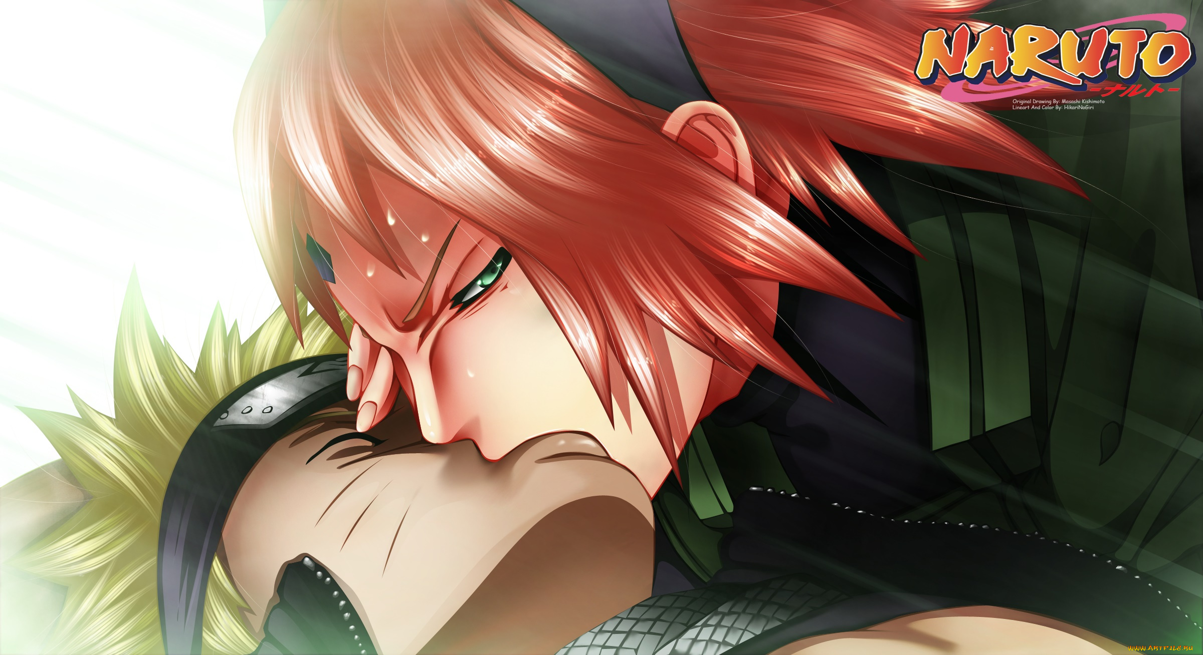 аниме, naruto, мужчина, помощь, девушка, uzumaki, haruno, sakura