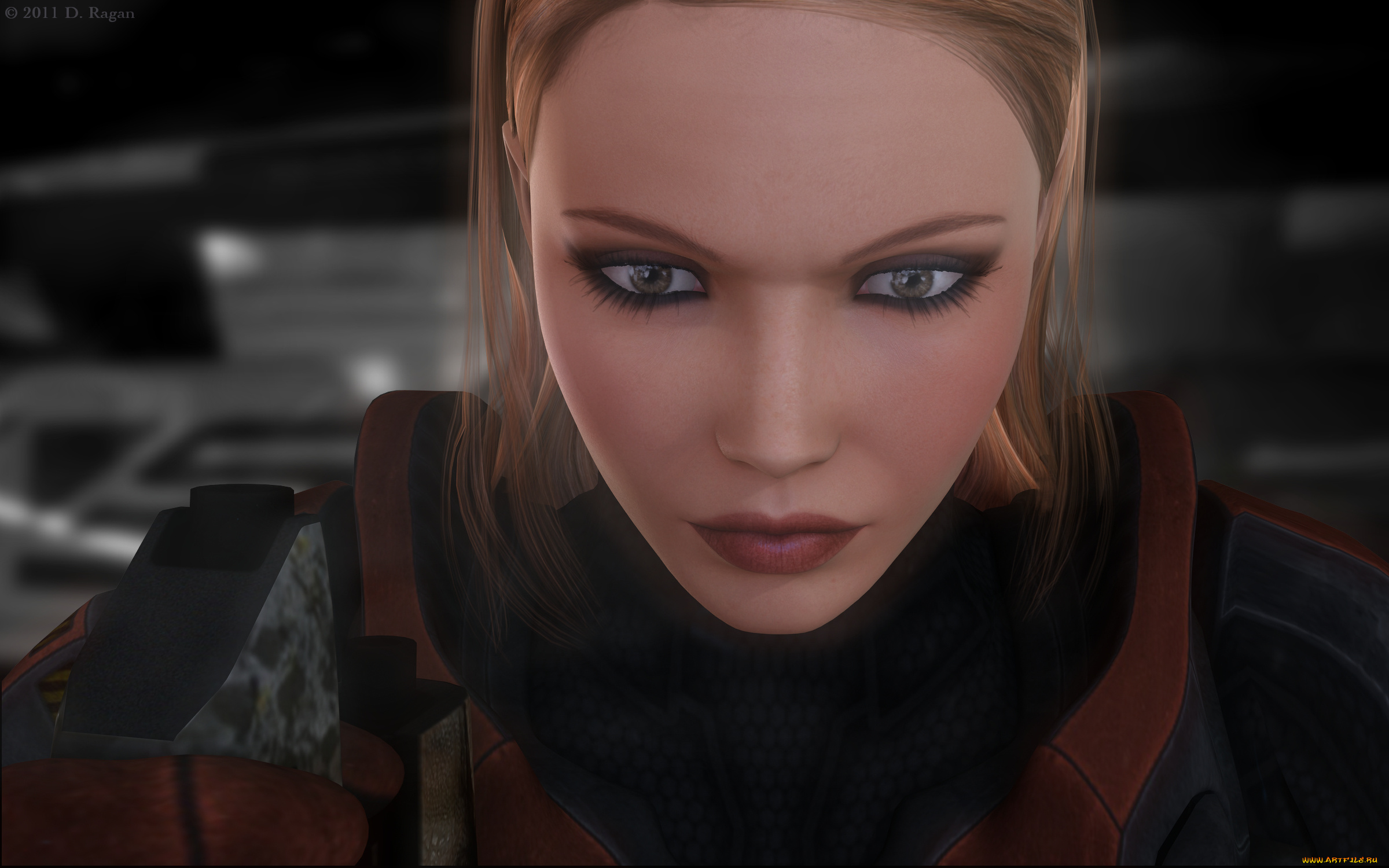 3д, графика, портрет, , portraits, фон, взгляд, девушка