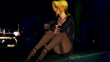 обоя 3д графика, фантазия , fantasy, взгляд, фон, девушка