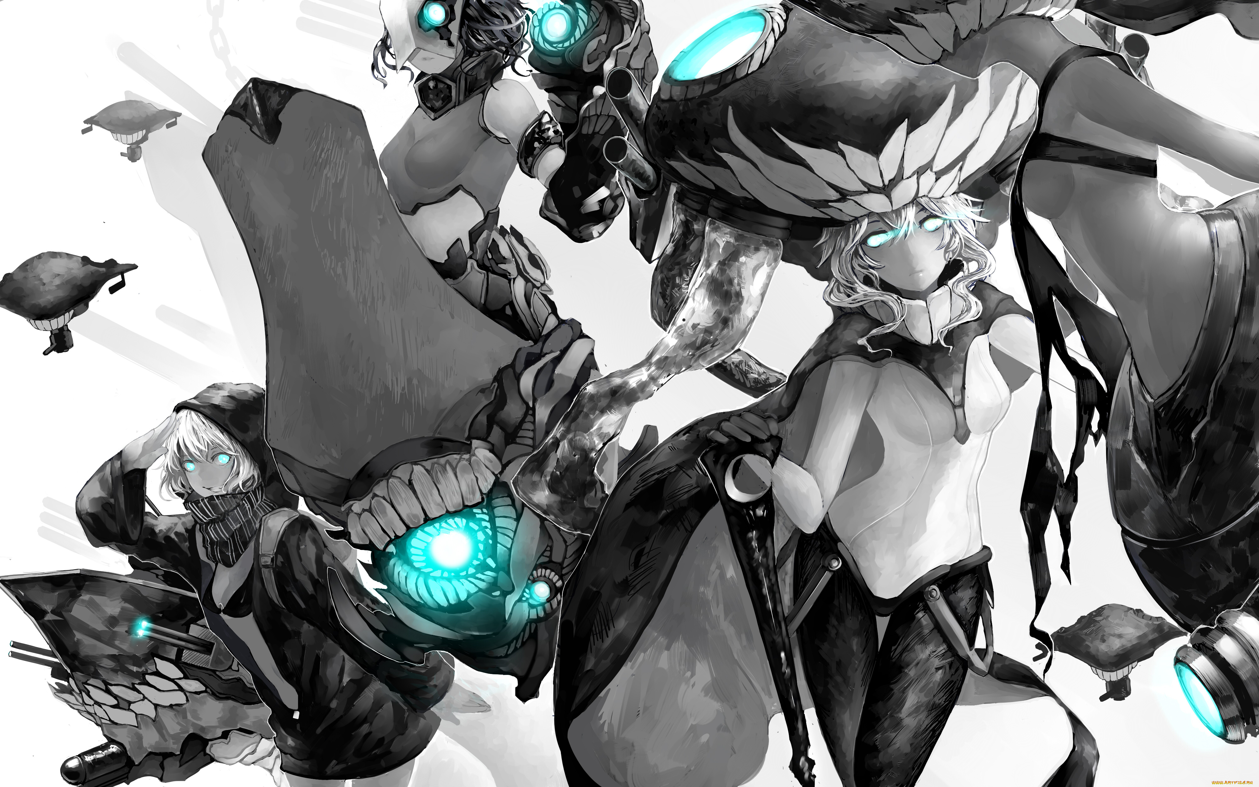 аниме, kantai, collection, nesi, существа, арт, kantai, collection, wo-class, aircraft, carrier, tagme, character, chi-class, torpedo, cruiser, re-class, battleship