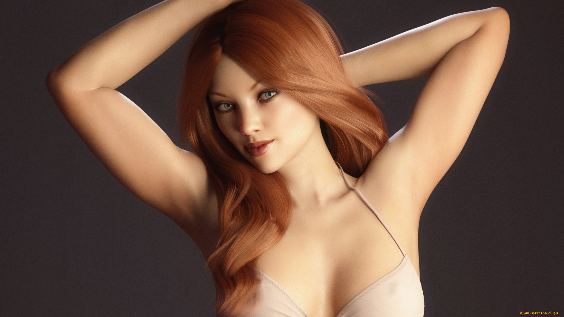 3д, графика, люди, , people, девушка, бельё, взгляд