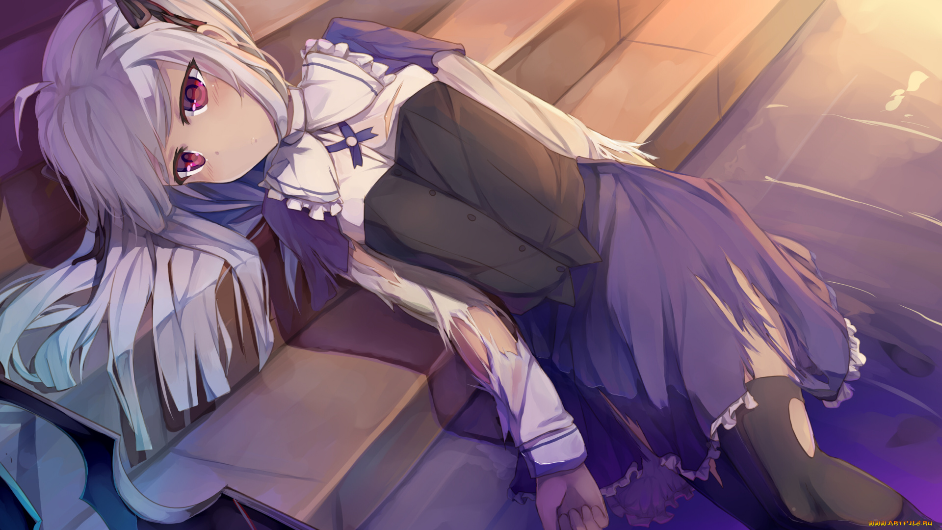 аниме, absolute, duo, девушка