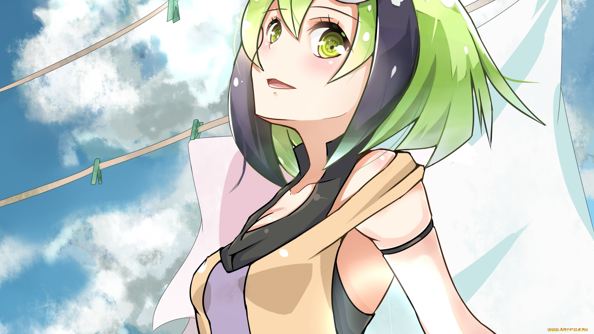 аниме, dimension, w, девушка, киборг