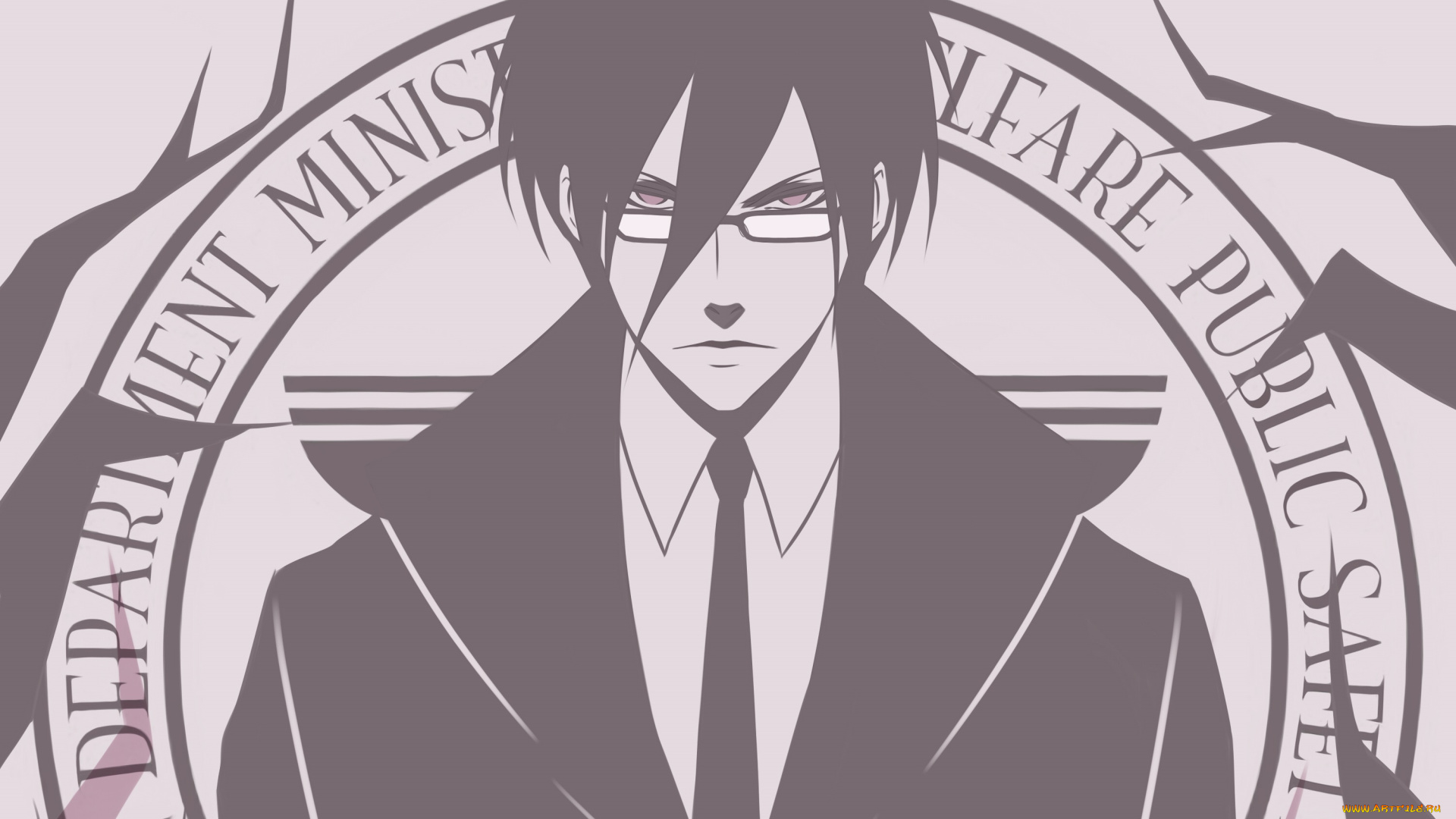 аниме, psycho-pass, парень, взгляд