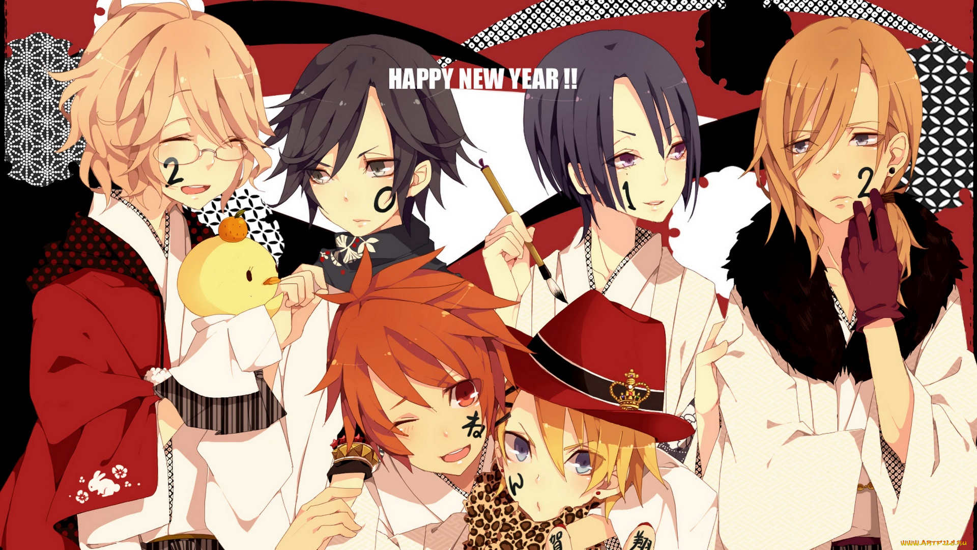 аниме, uta, no, prince-sama, парни