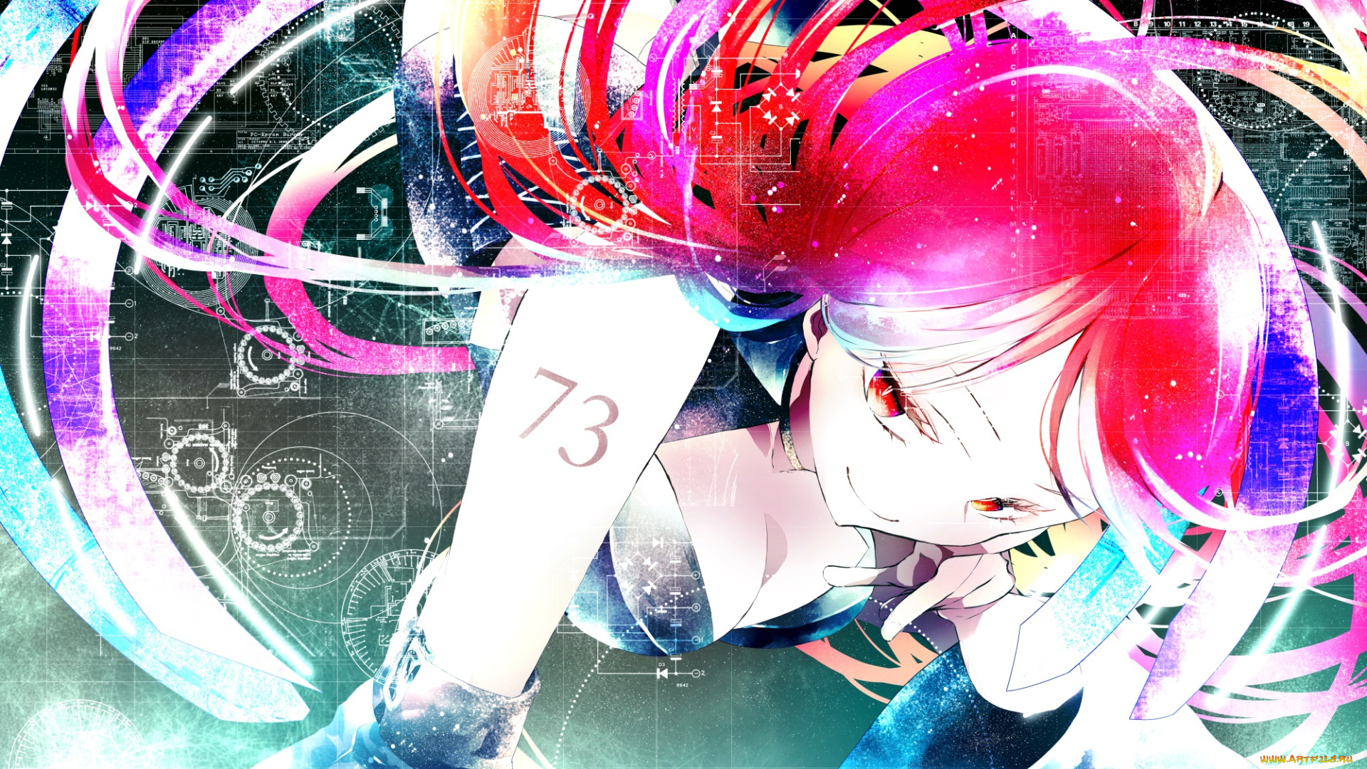 аниме, utau, девушка