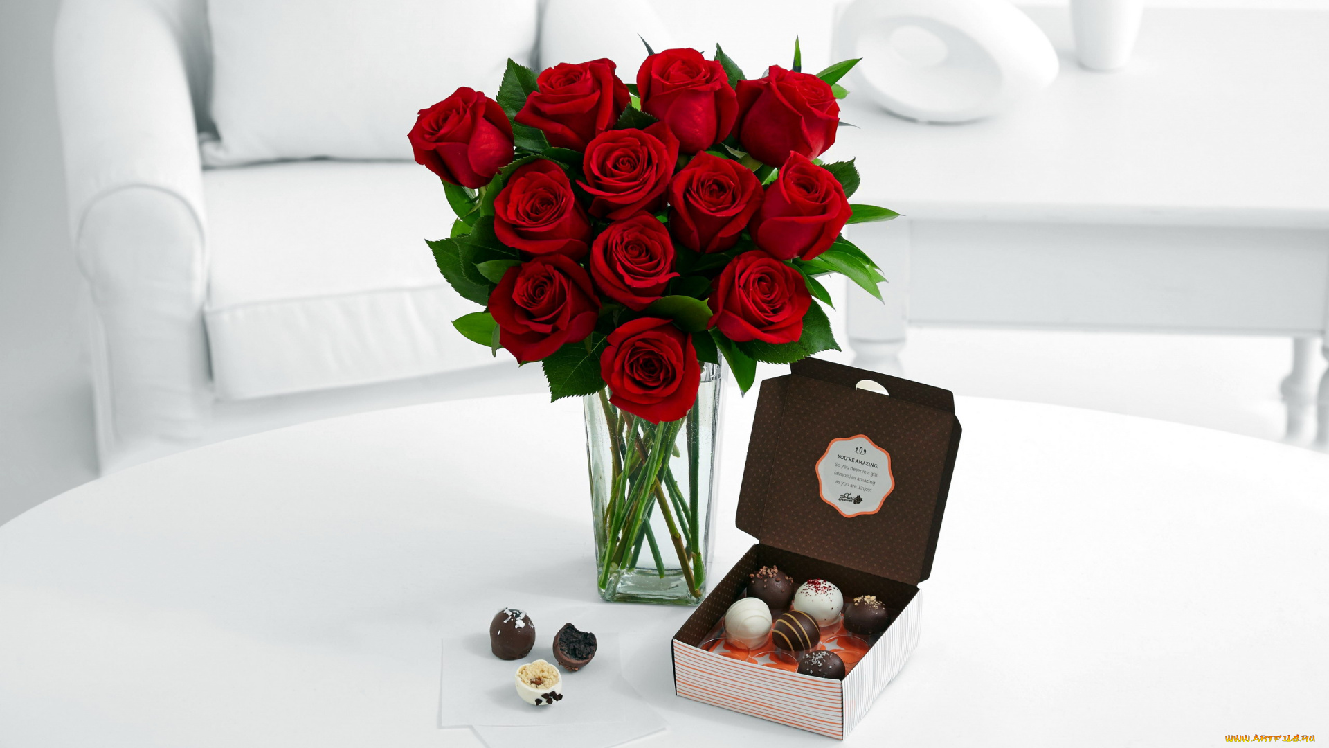 еда, конфеты, , шоколад, , сладости, букет, розы, ассорти