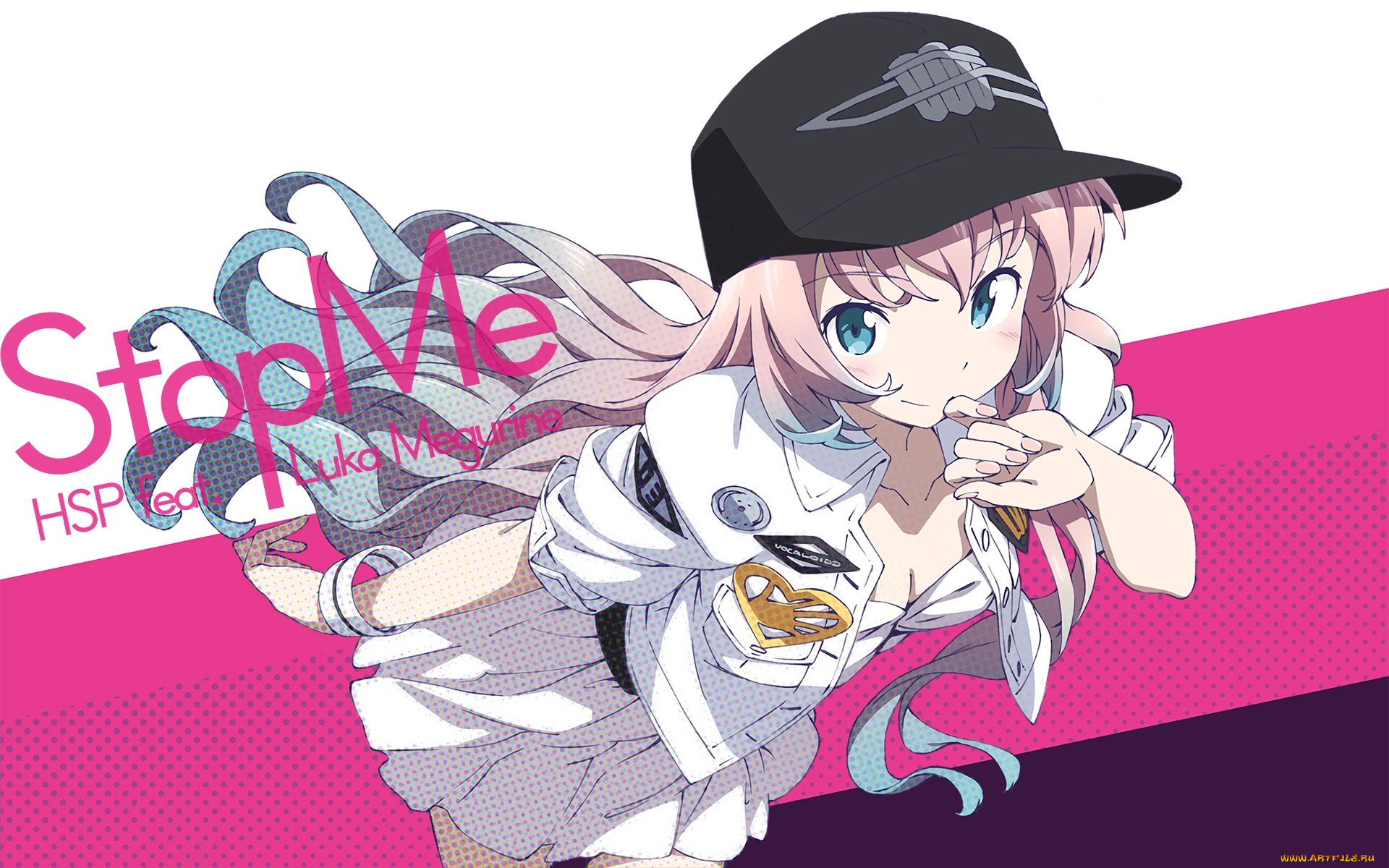 аниме, vocaloid, фон, взгляд, девушка