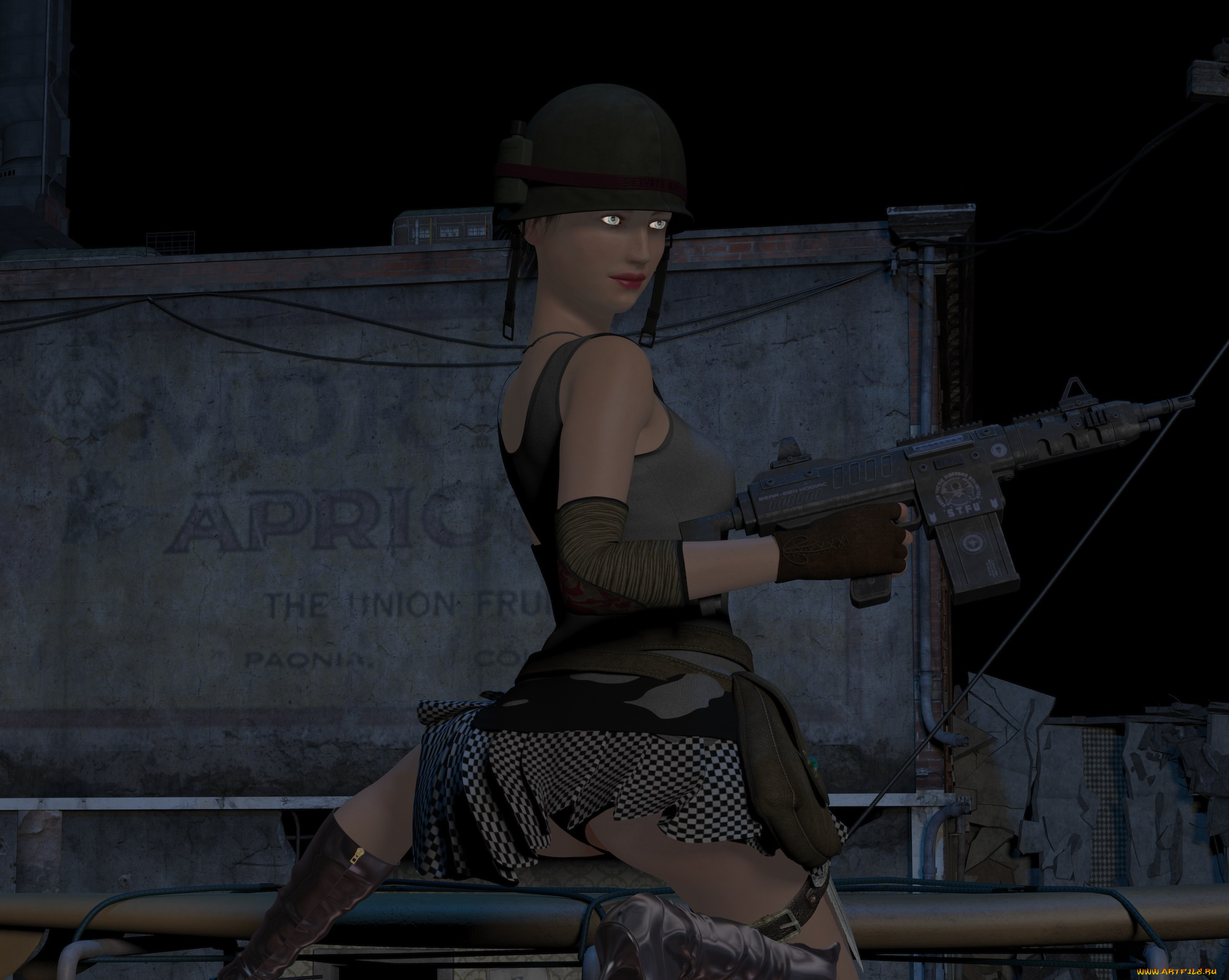 3д, графика, фантазия, , fantasy, девушка, взгляд, фон