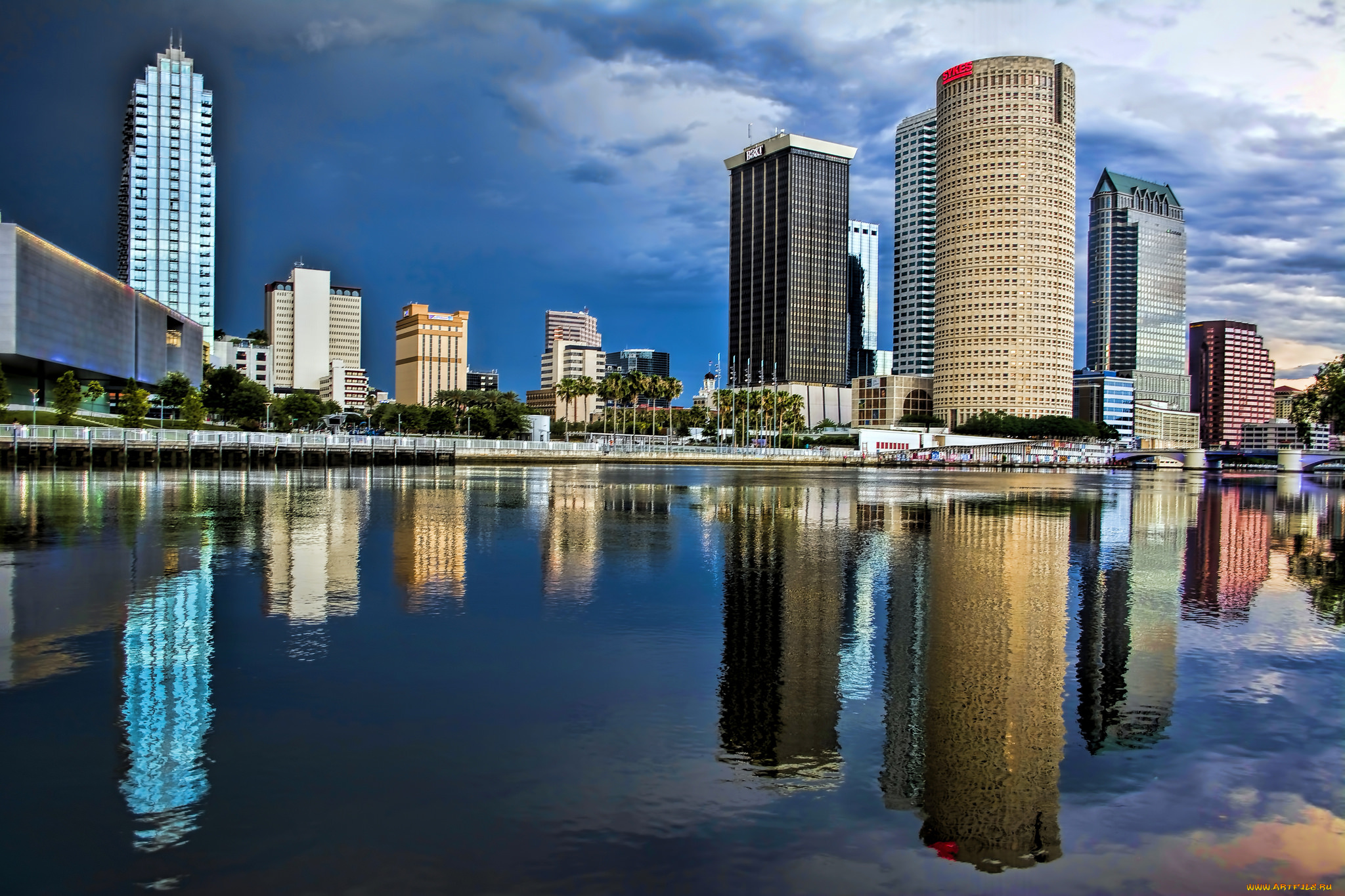 tampa, , florida, , u, города, -, панорамы, высотки