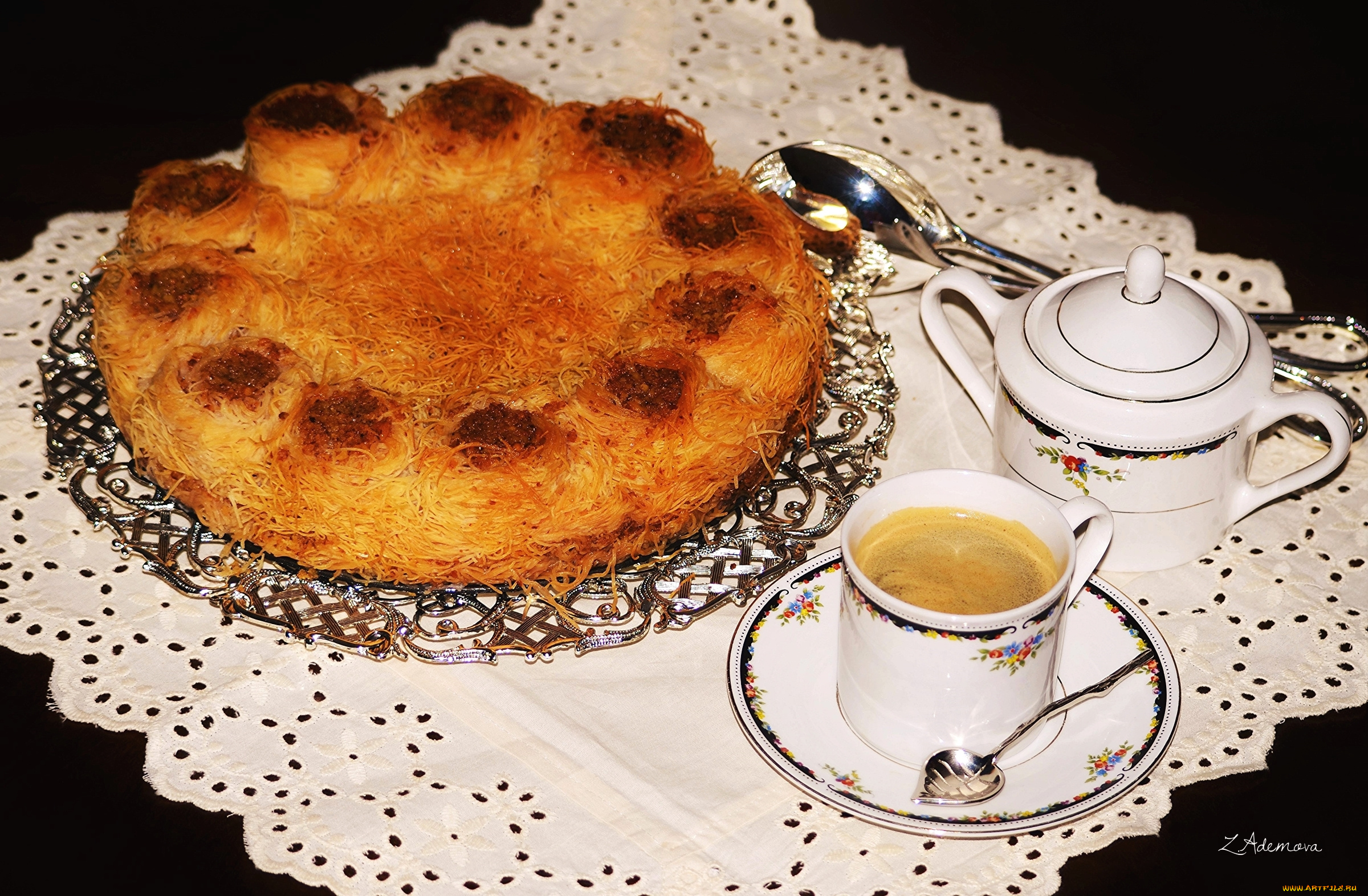 еда, пироги, пирог, чашка, кофе, выпечка