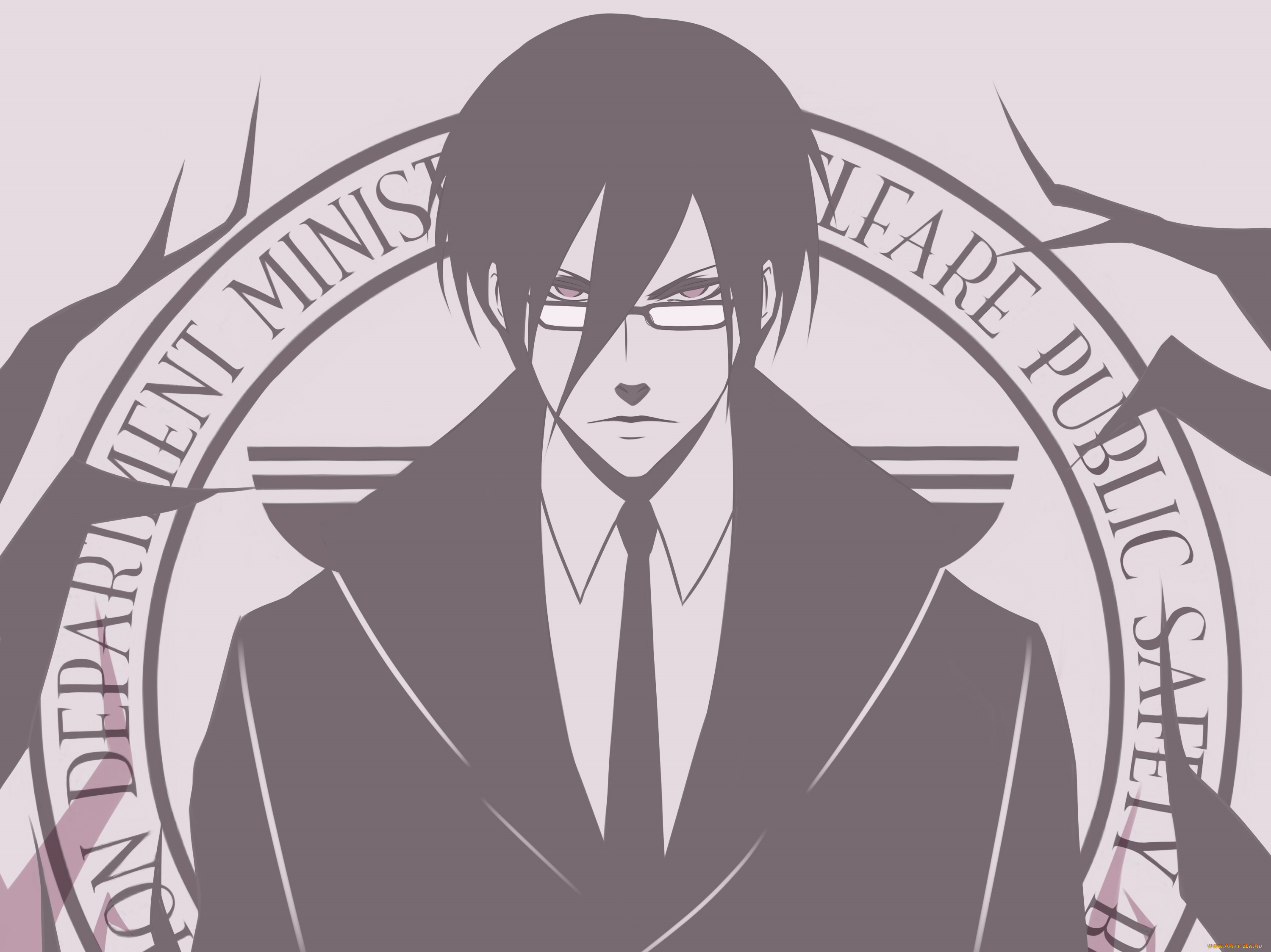 аниме, psycho-pass, парень, взгляд