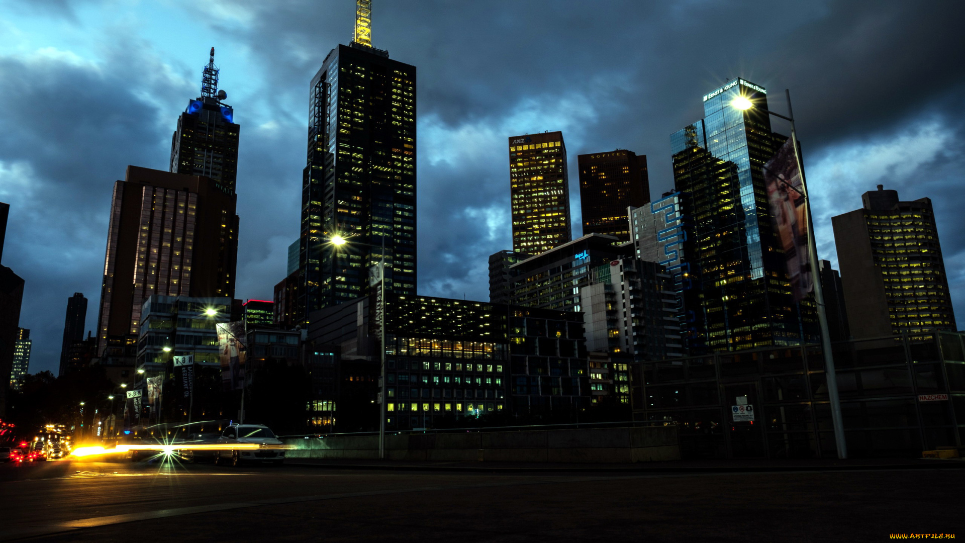 города, мельбурн, , австралия, небоскребы