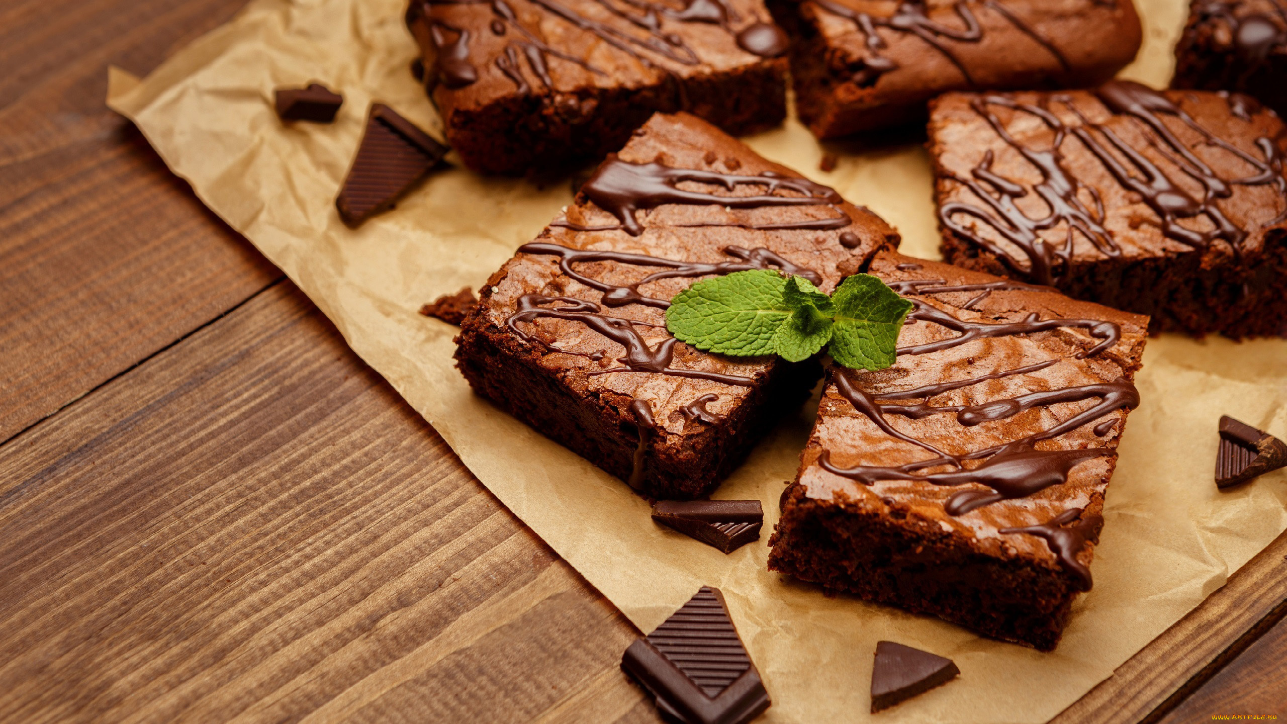 еда, пирожные, , кексы, , печенье, шоколадный, мята, шоколад, пирожное, бисквит