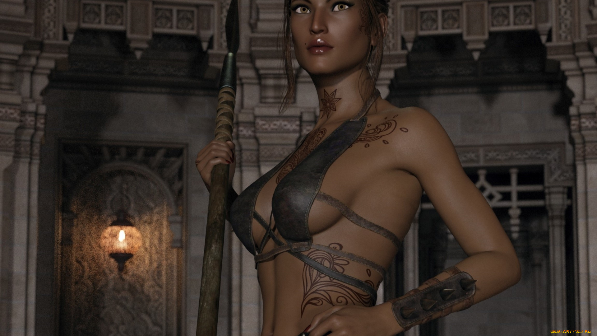 3д, графика, люди, , people, девушка, взгляд, фон