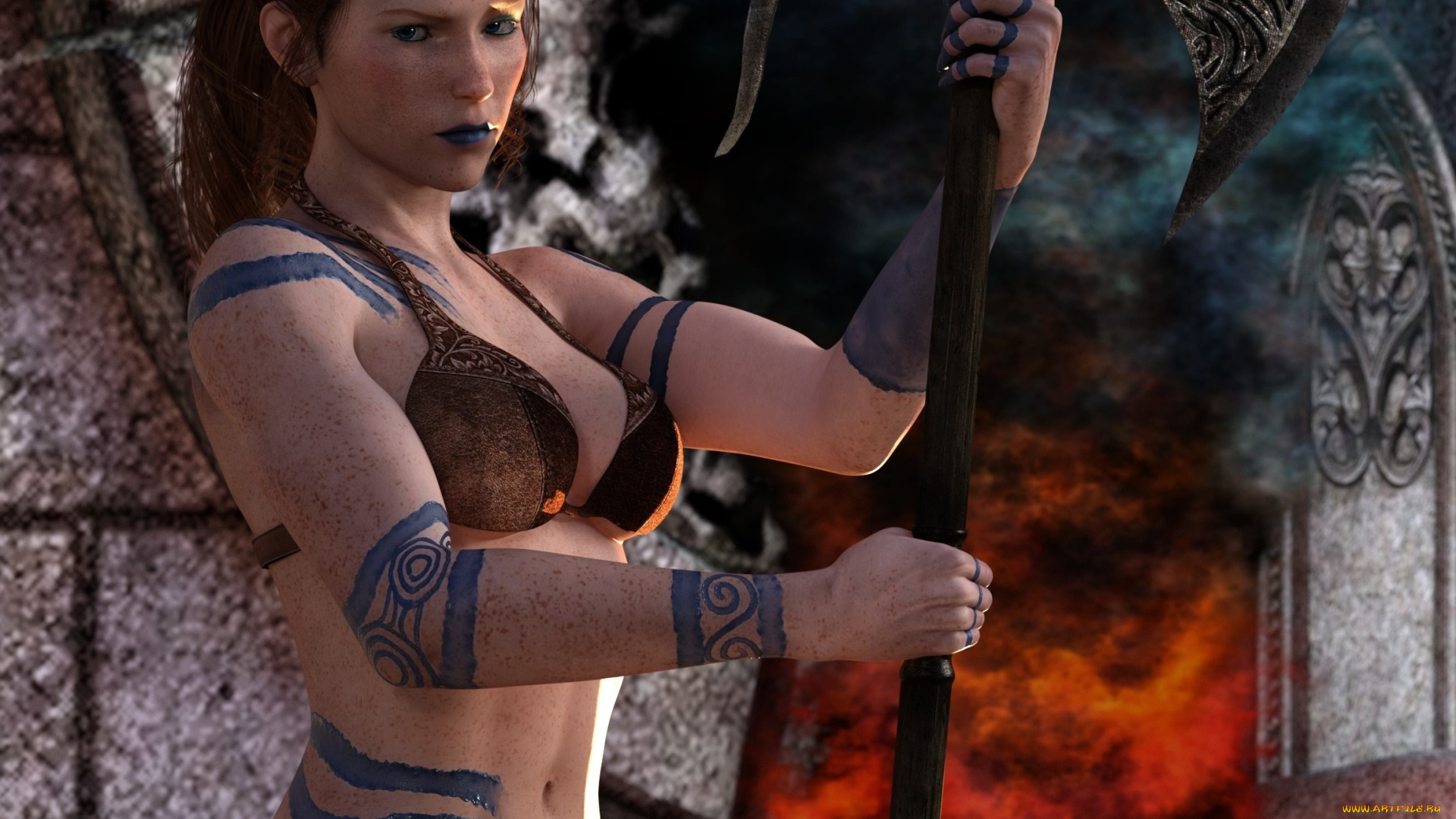 3д, графика, люди, , people, фон, взгляд, девушка