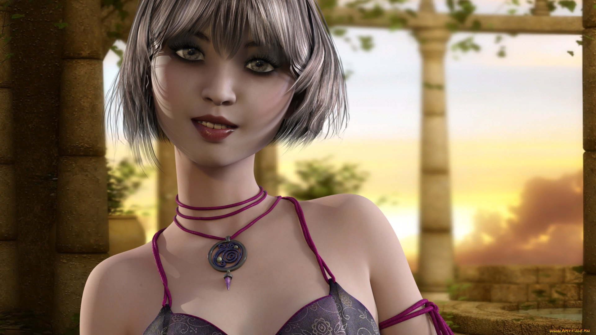 3д, графика, люди, , people, взгляд, фон, девушка