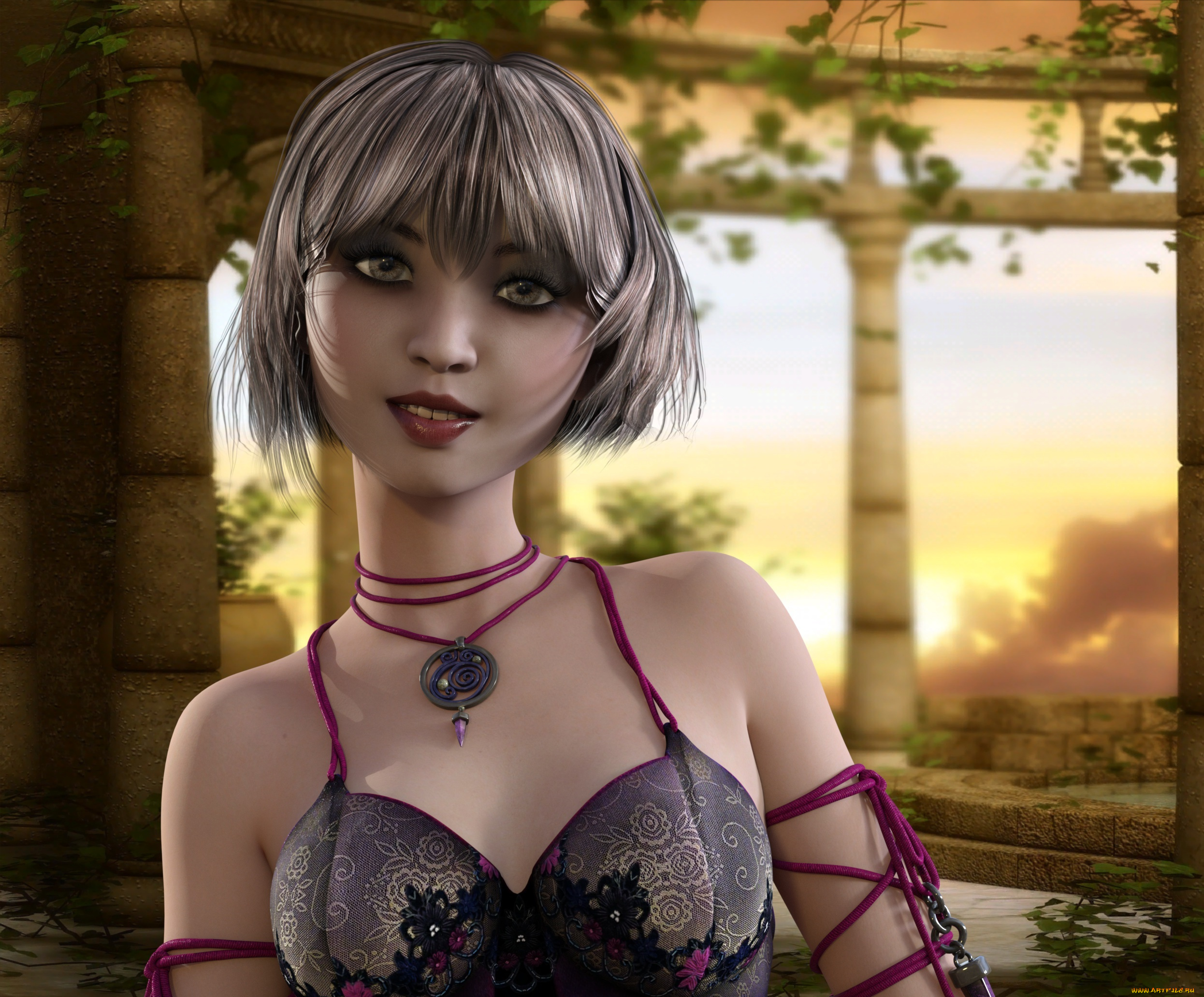 3д, графика, люди, , people, взгляд, фон, девушка