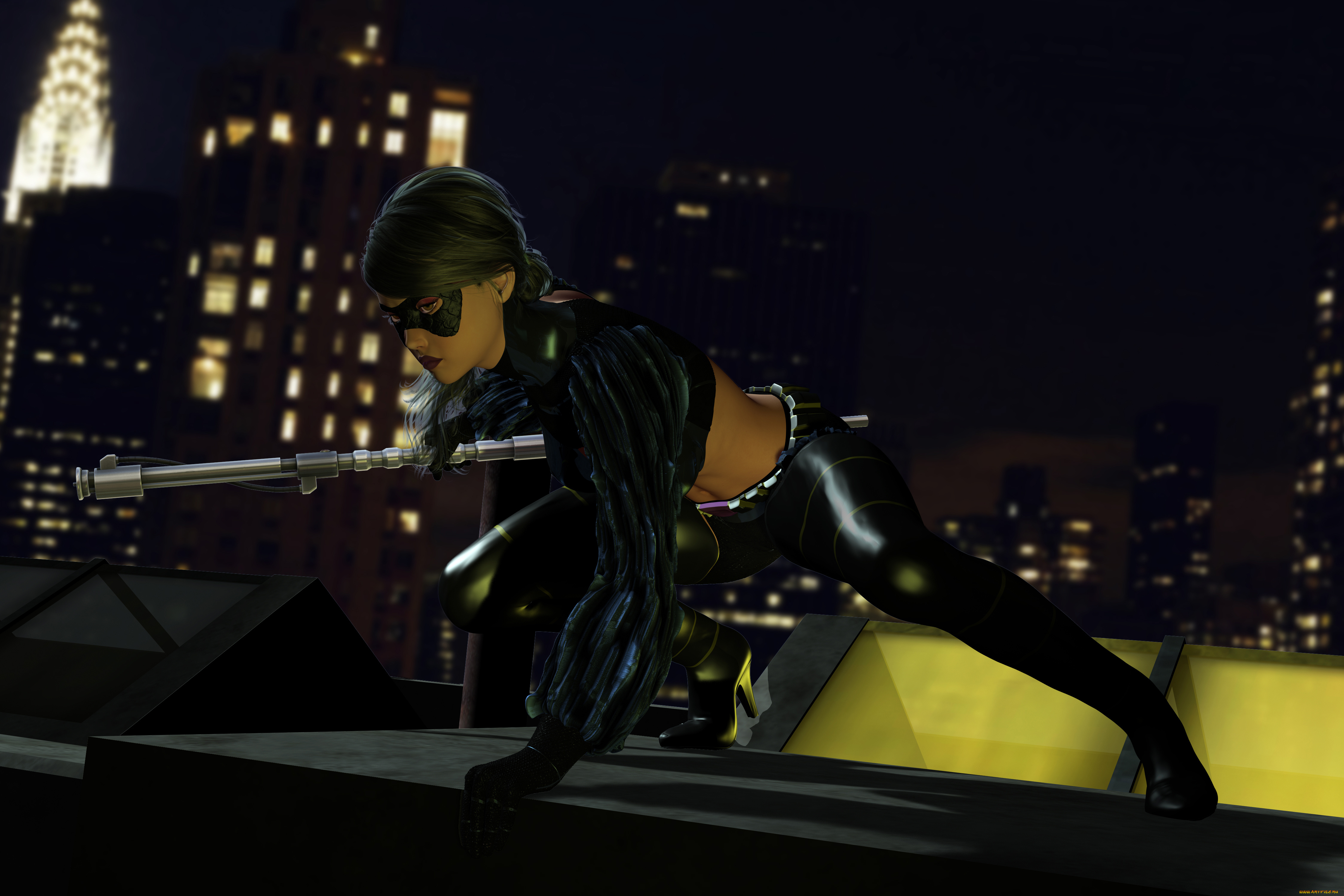 3д, графика, фантазия, , fantasy, девушка, фон, униформа