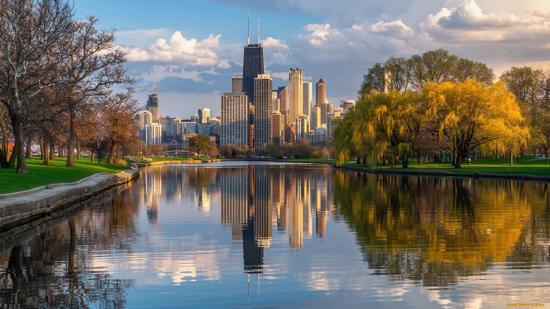 lincoln, park, willis, tower, города, чикаго, , сша, lincoln, park, willis, tower