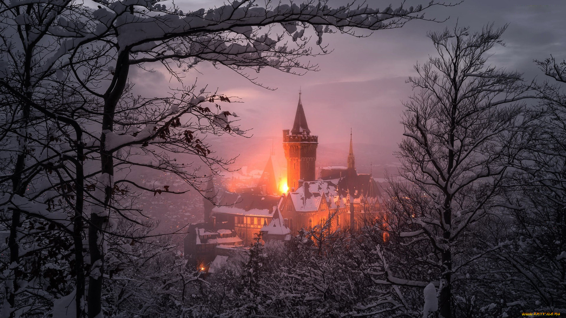 wernigerode, castle, города, замки, германии, wernigerode, castle