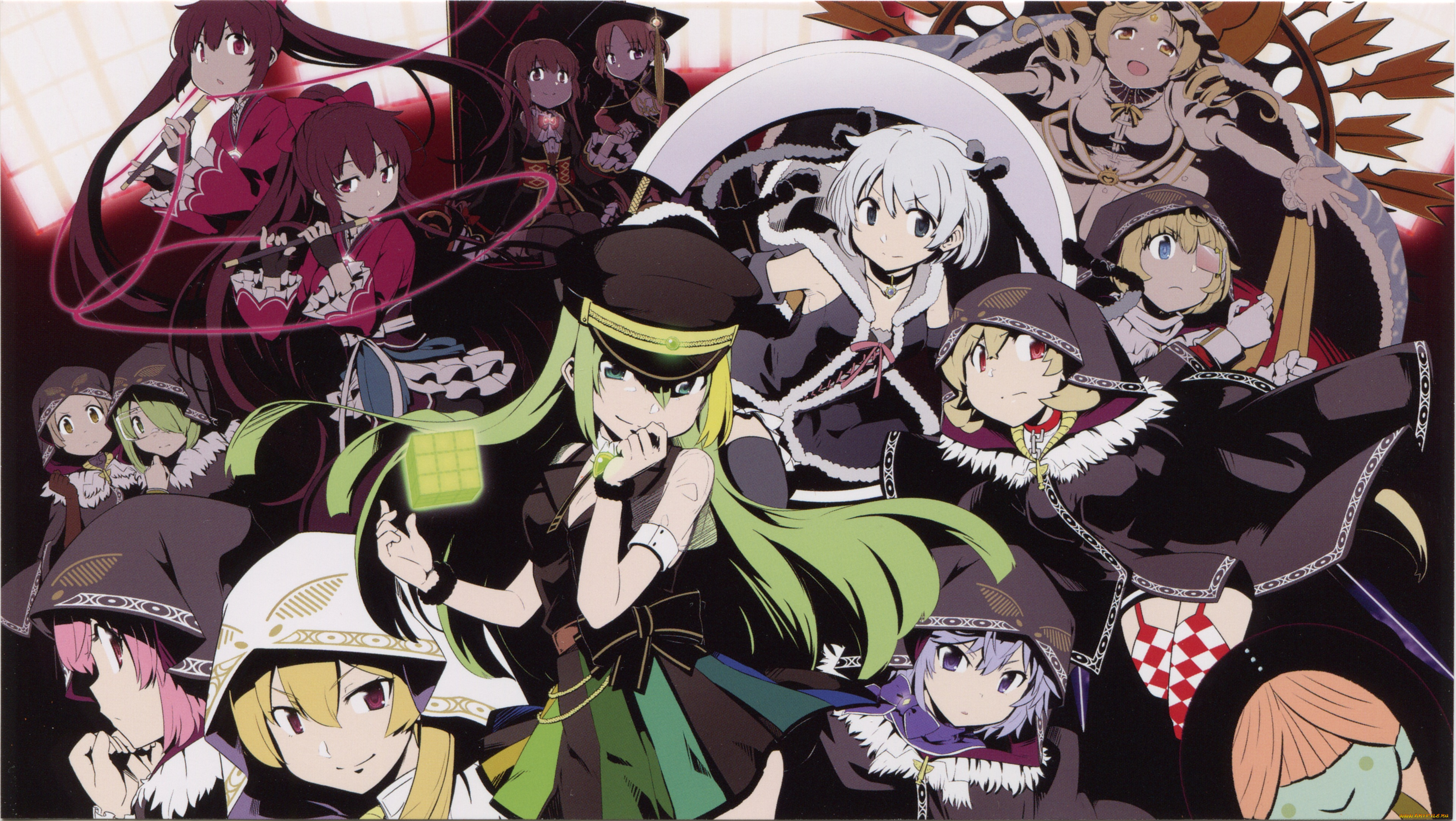 аниме, mahou, shoujo, madoka, magika, девочка, волшебница, мадока