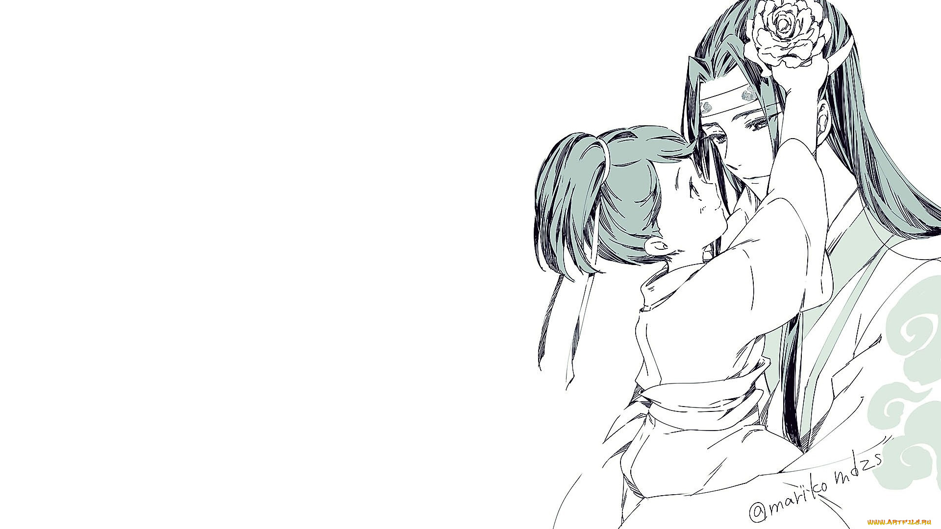 аниме, mo, dao, zu, shi, лань, ванцзы, сычжуй, цветок