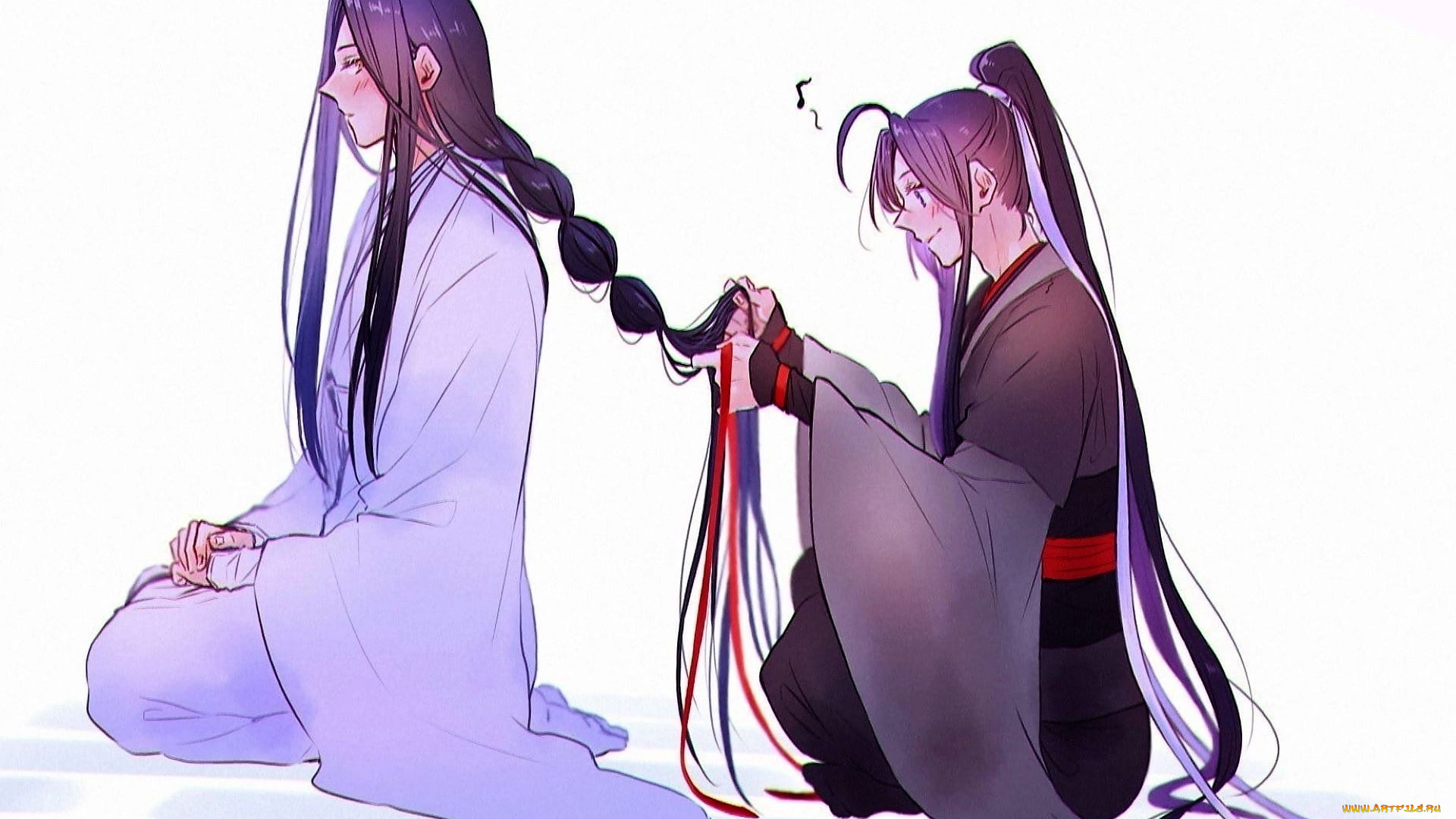 аниме, mo, dao, zu, shi, вэй, усянь, лань, ванцзы, коса