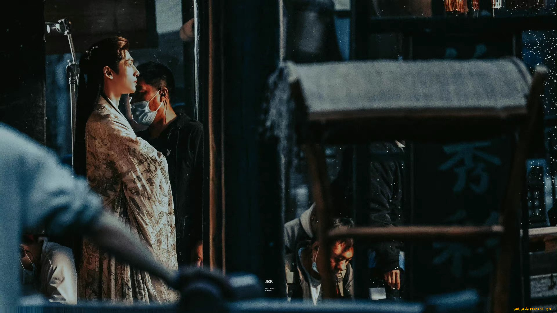 мужчины, luo, yunxi, актер, стафф, костюм, декорации