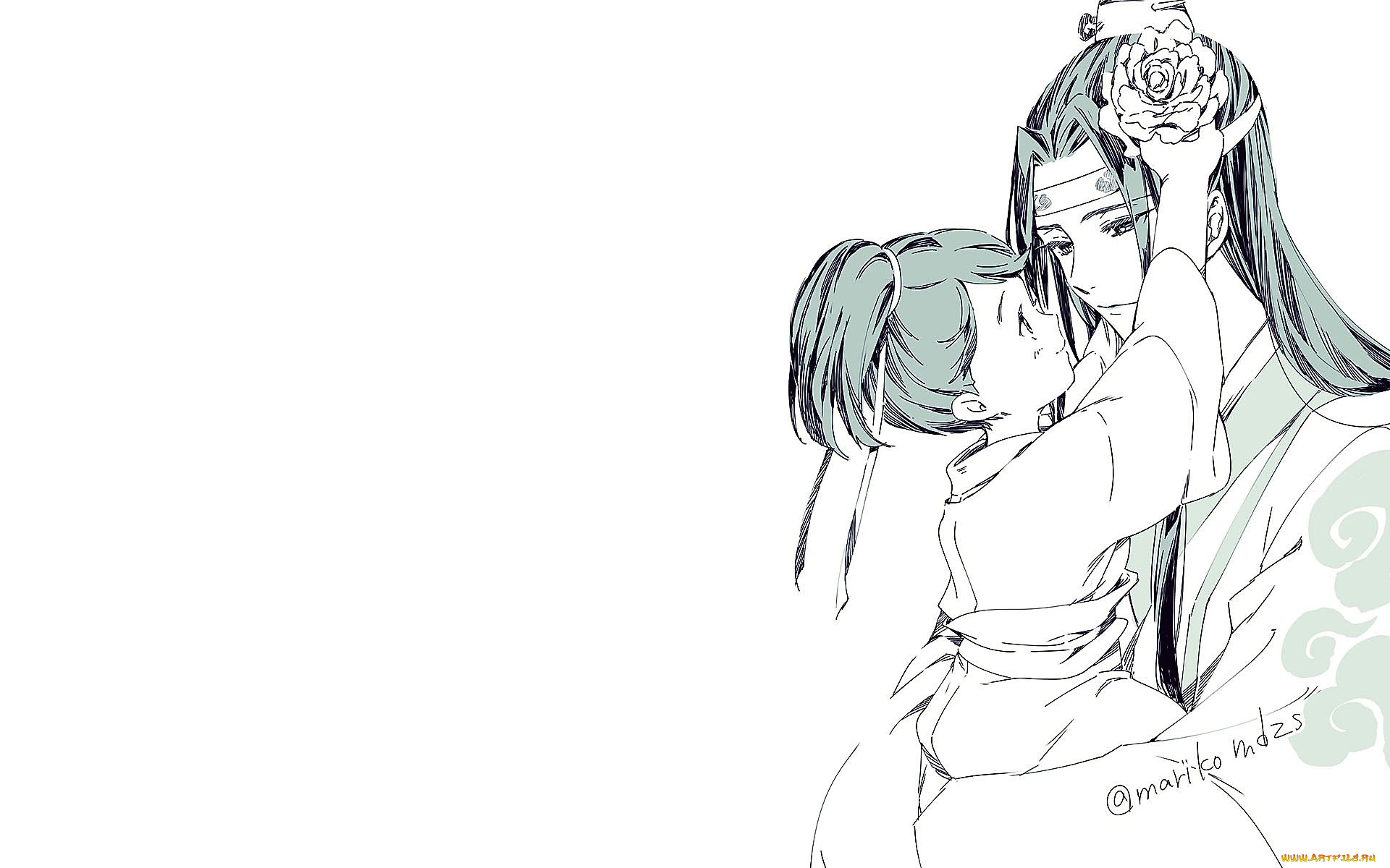 аниме, mo, dao, zu, shi, лань, ванцзы, сычжуй, цветок