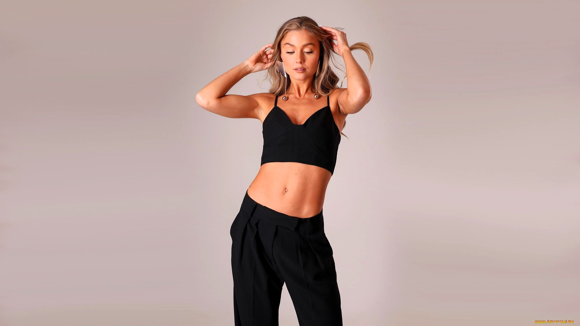 девушки, tara, goddard, русая, топ, брюки