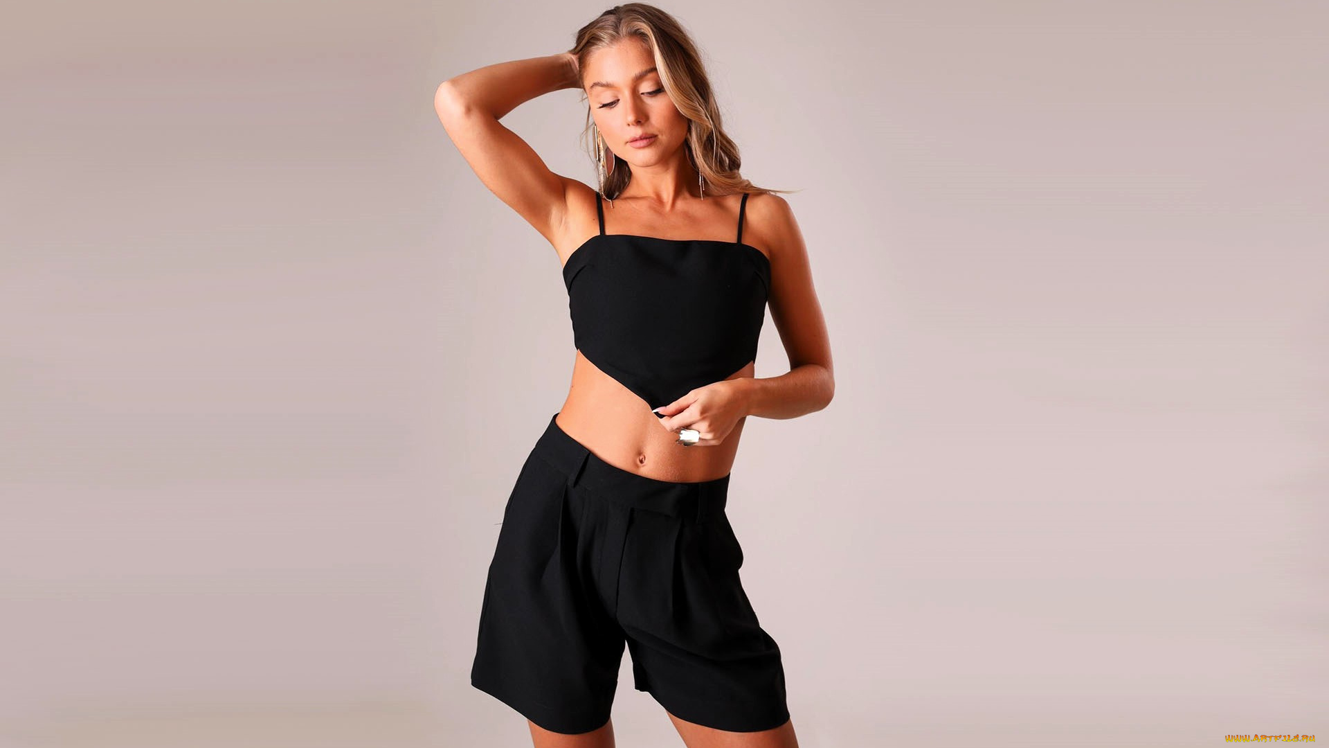 девушки, tara, goddard, русая, топ, шорты