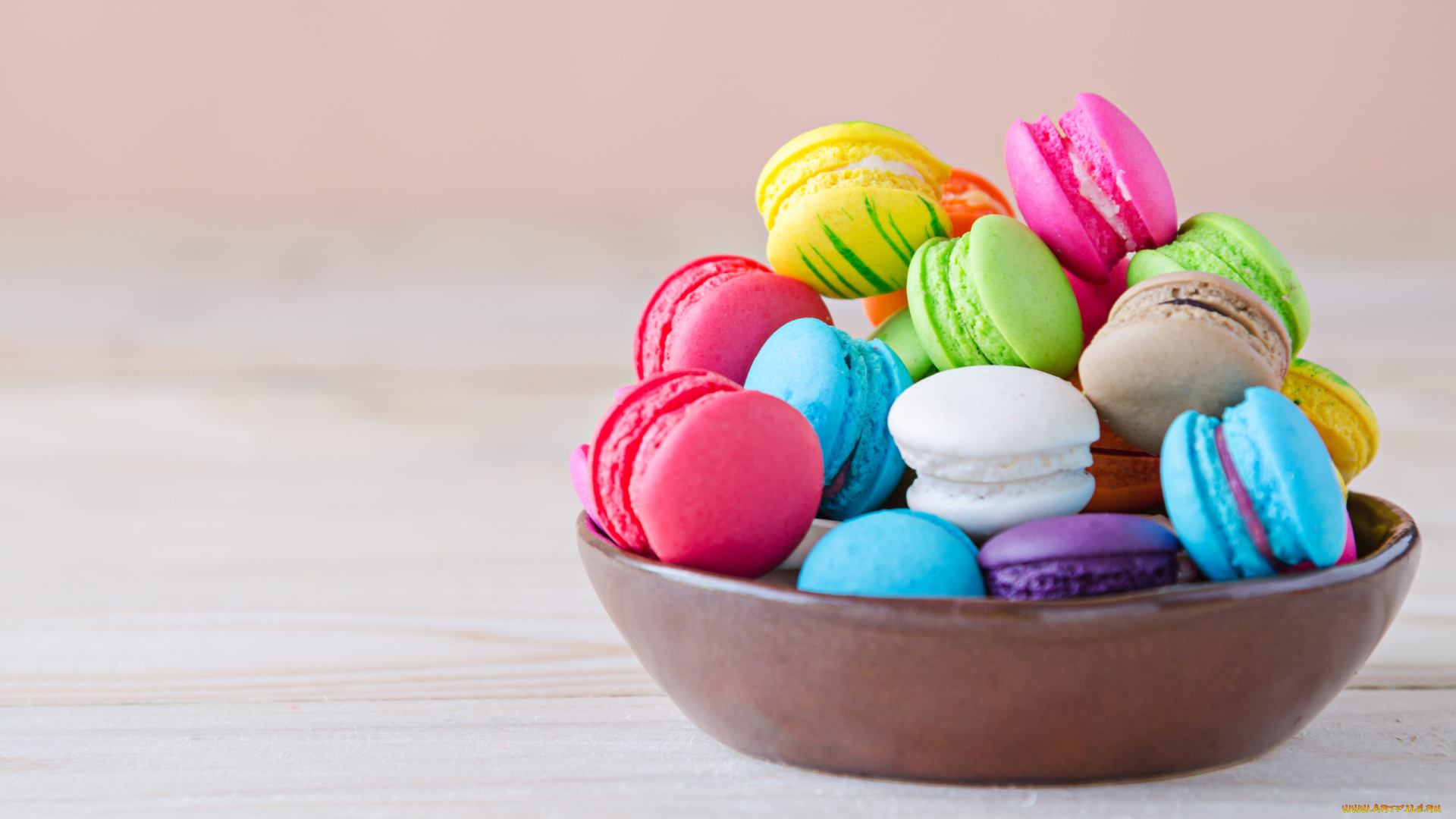 еда, макаруны, лакомство, печенье, ассорти