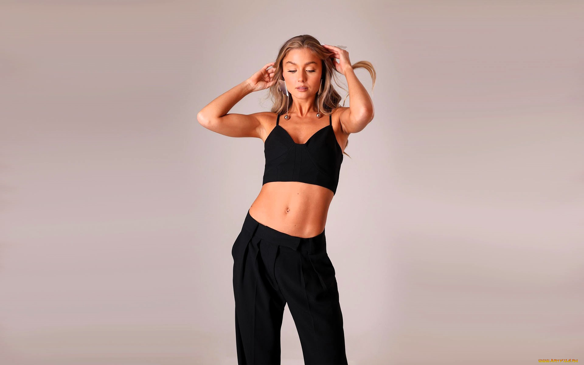 девушки, tara, goddard, русая, топ, брюки