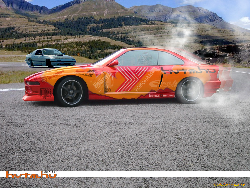 автомобили, разные, вместе